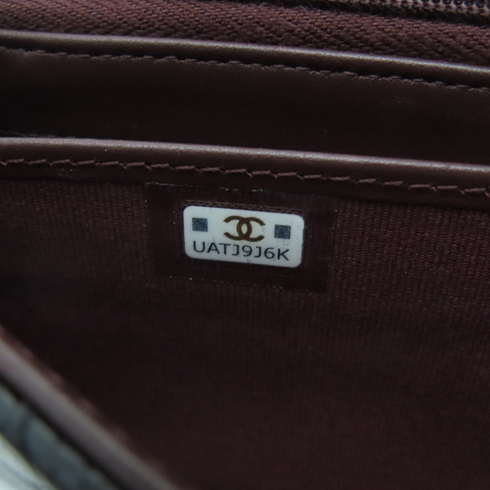 CHANEL 菱格Caviar皮革Long Wallet銀扣長錢包黑色