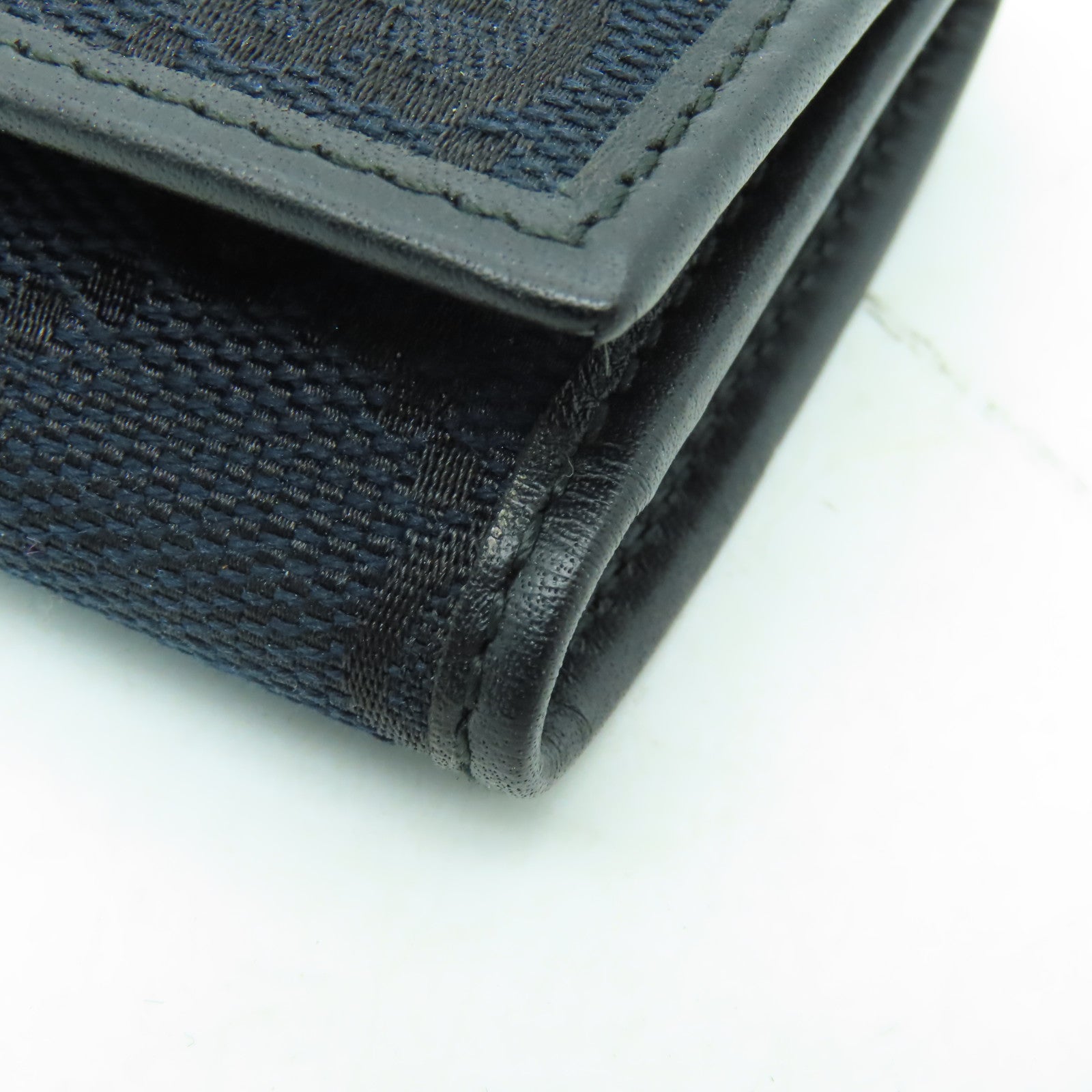 GUCCI 帆布Key Case銀扣鎖匙包黒色