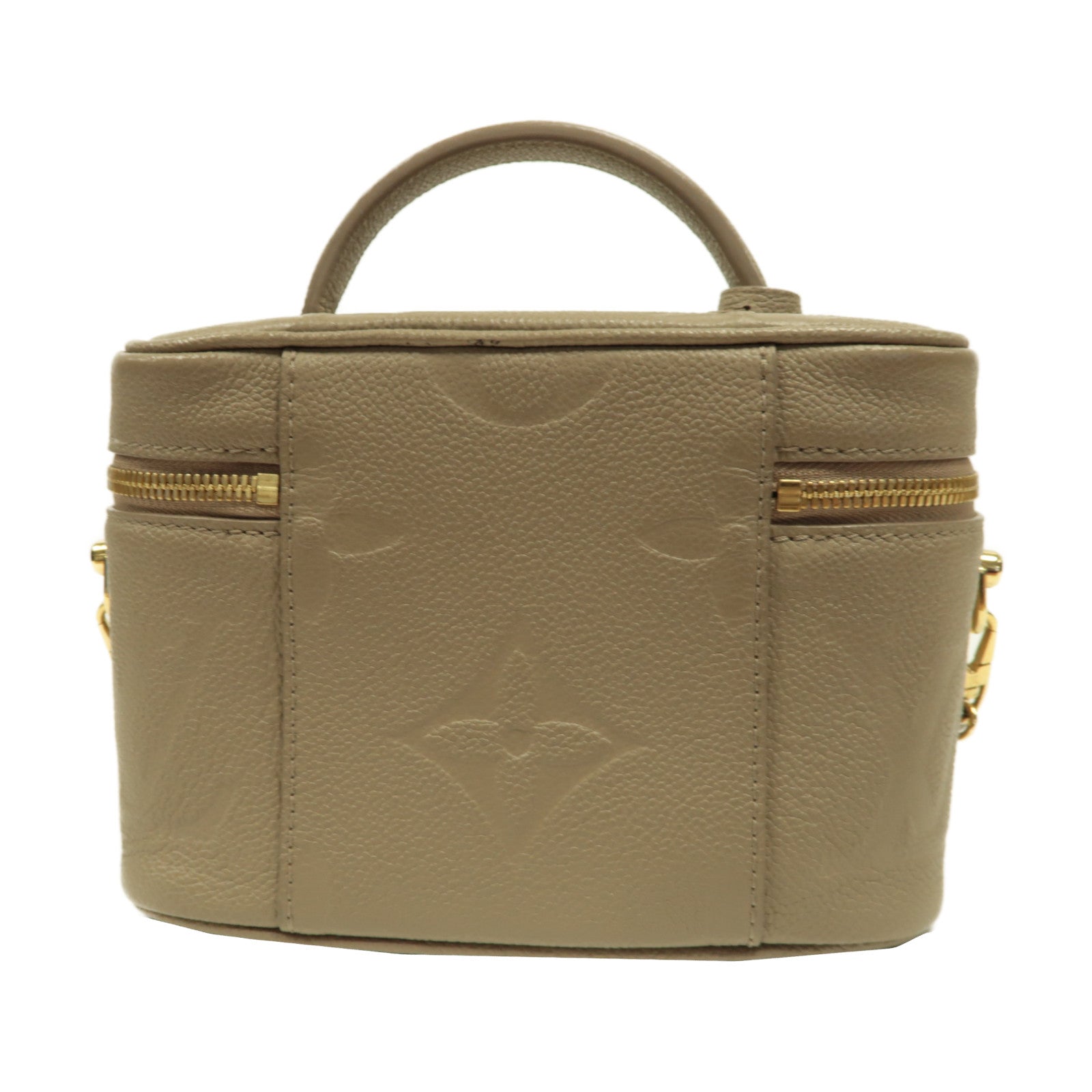 LOUIS VUITTON Monogram Empreinte Vanity PM金扣手挽肩背兩用袋灰色