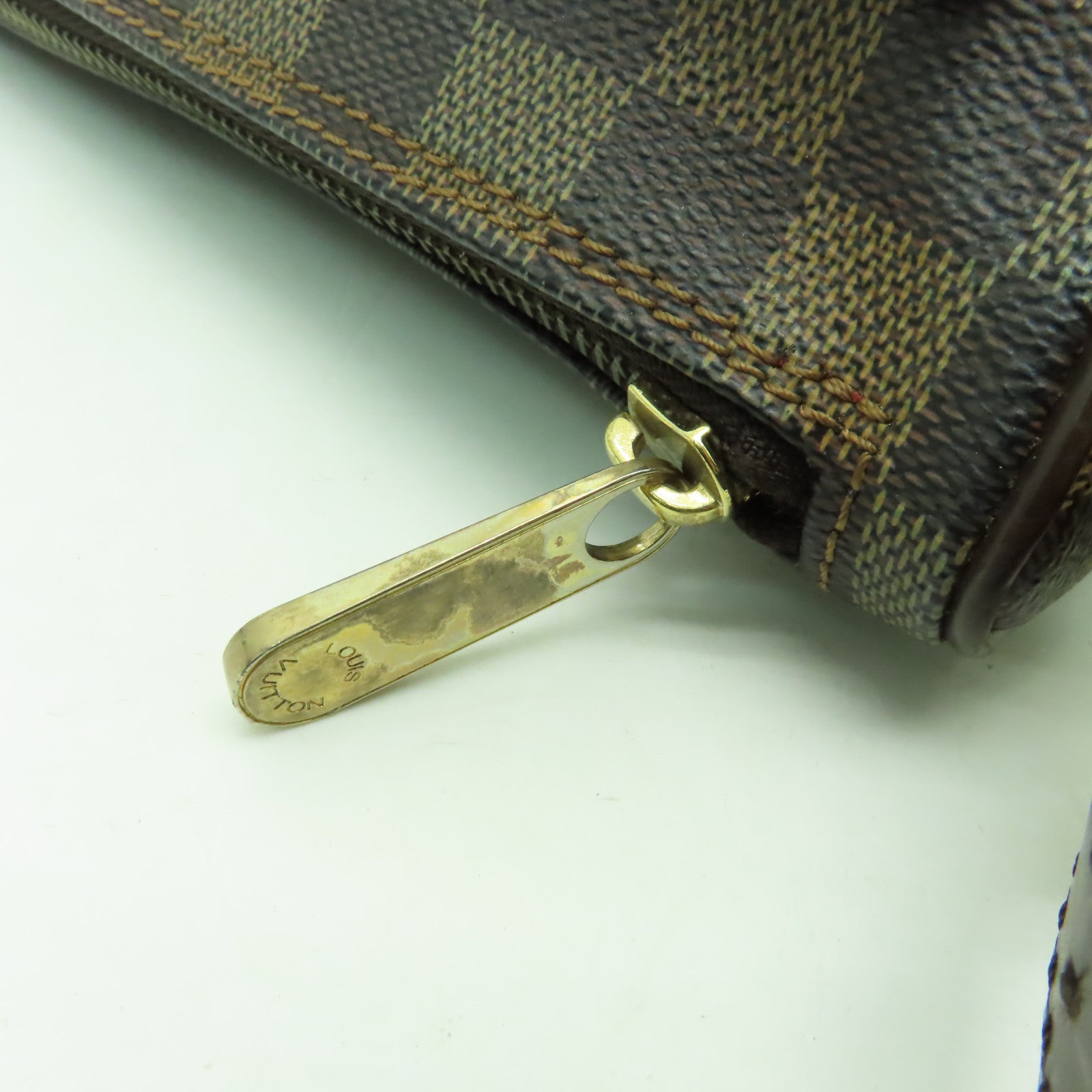 LOUIS VUITTON 【激減優惠】Damier Ravello GM金扣肩背袋啡色