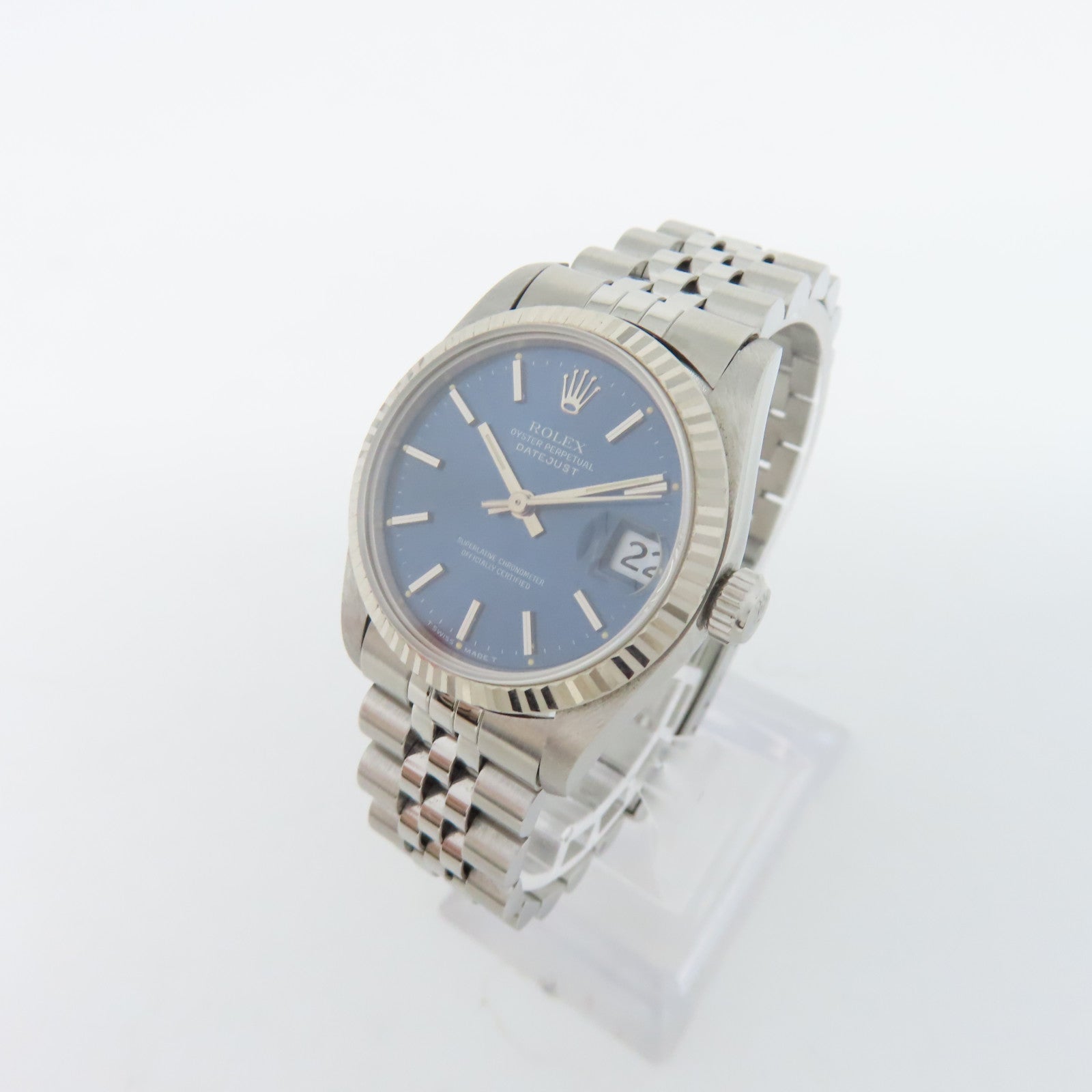 ROLEX Datejust 31mm不鏽鋼自動機芯手錶藍色#15cm