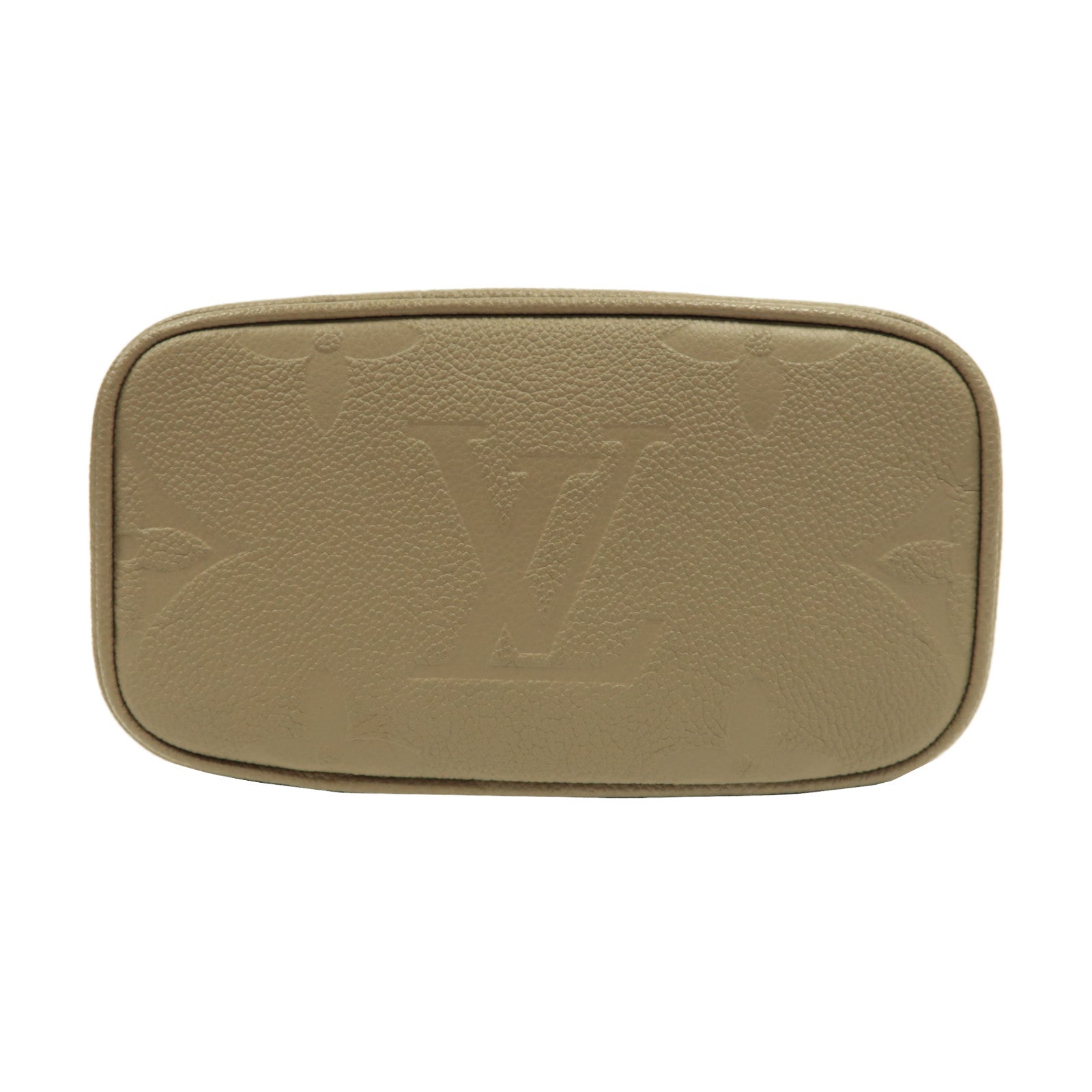 LOUIS VUITTON Monogram Empreinte Vanity PM金扣手挽肩背兩用袋灰色