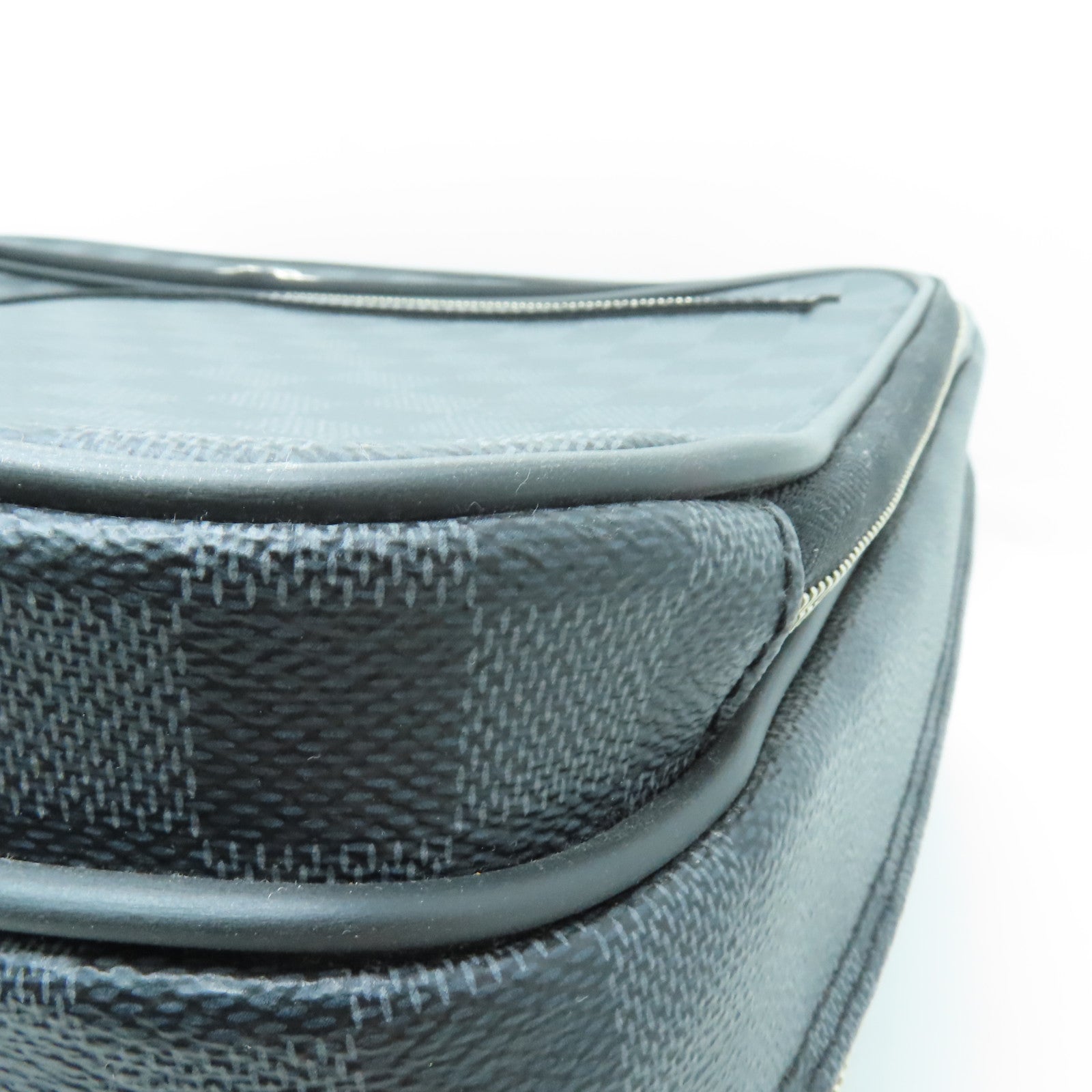 LOUIS VUITTON Damier Pilot Case銀扣行李箱黑色