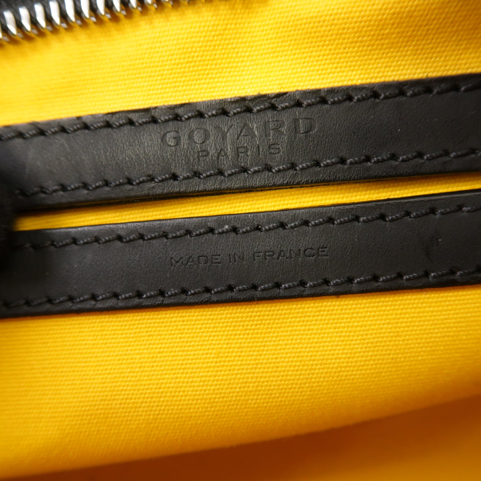GOYARD 塗層帆布Cap Vert PM銀扣肩背袋黒色/棕色
