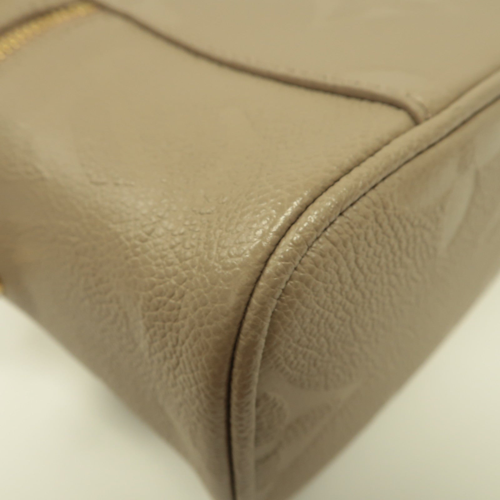 LOUIS VUITTON Monogram Empreinte Vanity PM金扣手挽肩背兩用袋灰色