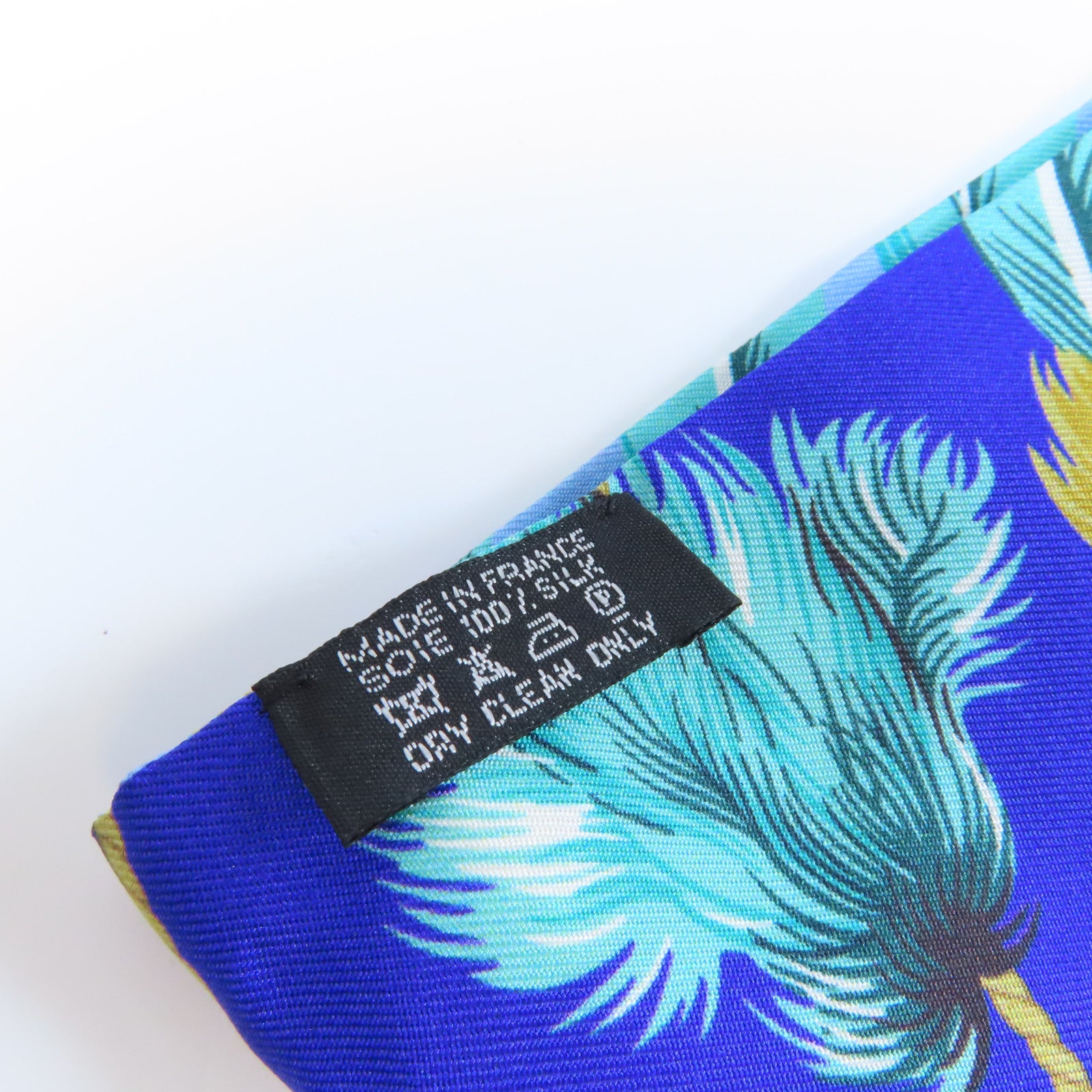 HERMES 絲質Maxi Twilly Scarf絲巾藍色