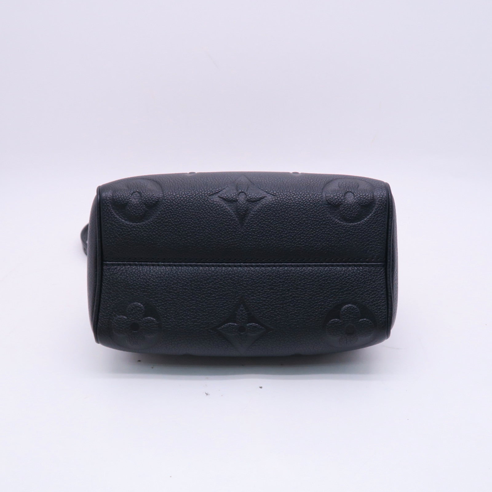 LOUIS VUITTON Monogram Empreinte Speedy Bandouliere 20金扣手挽肩背兩用袋黑色