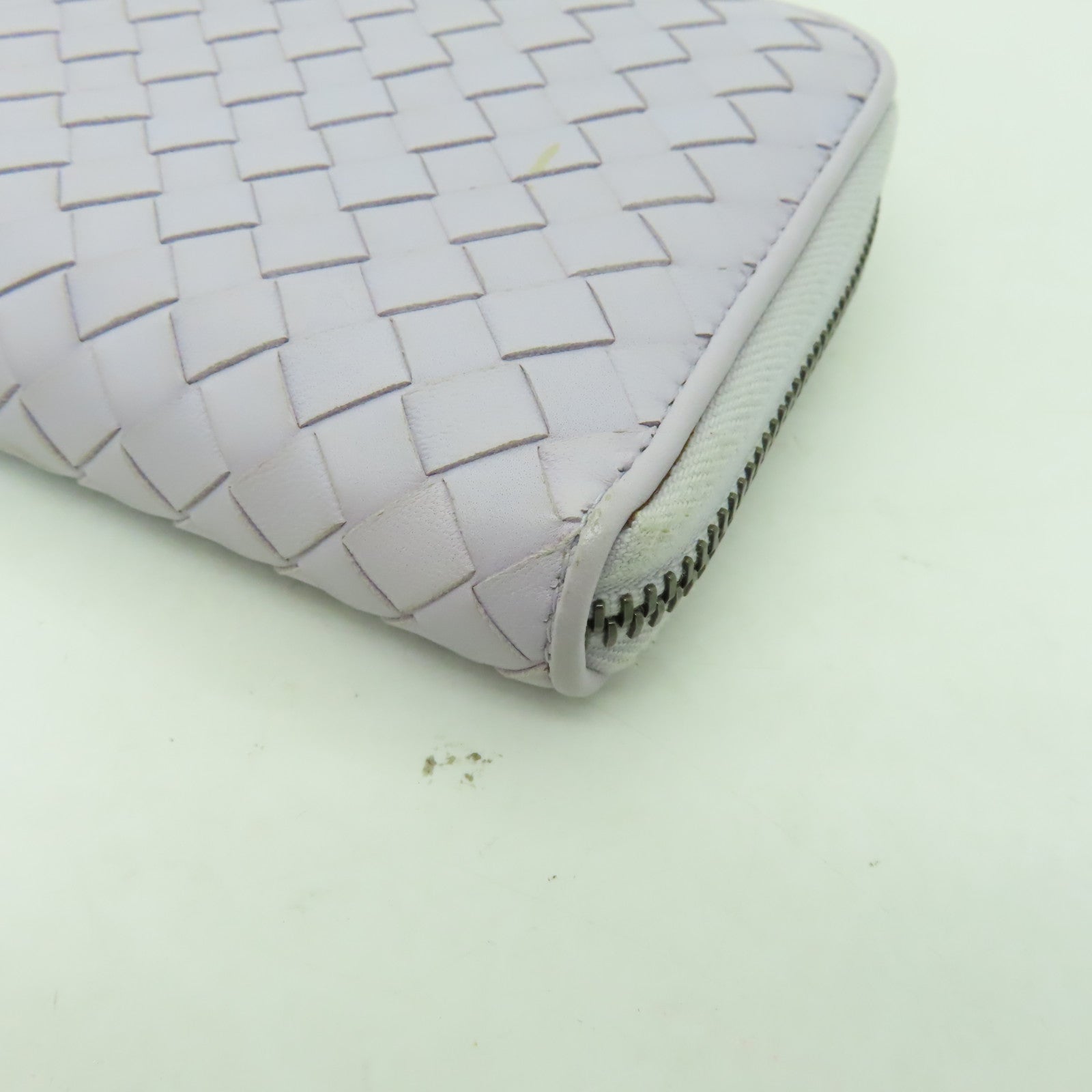BOTTEGA VENETA 羊皮皮革Long Wallet長錢包淺紫色