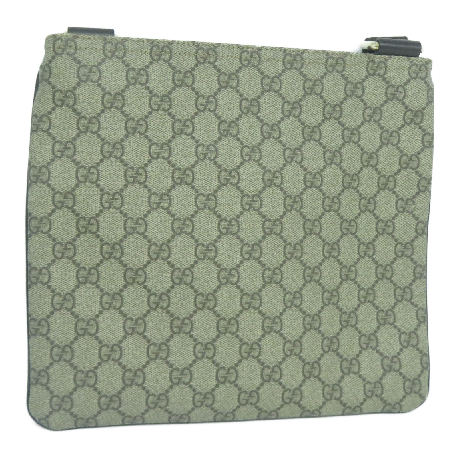 GUCCI 塗層帆布Shoulder Bag金扣肩背袋啡色