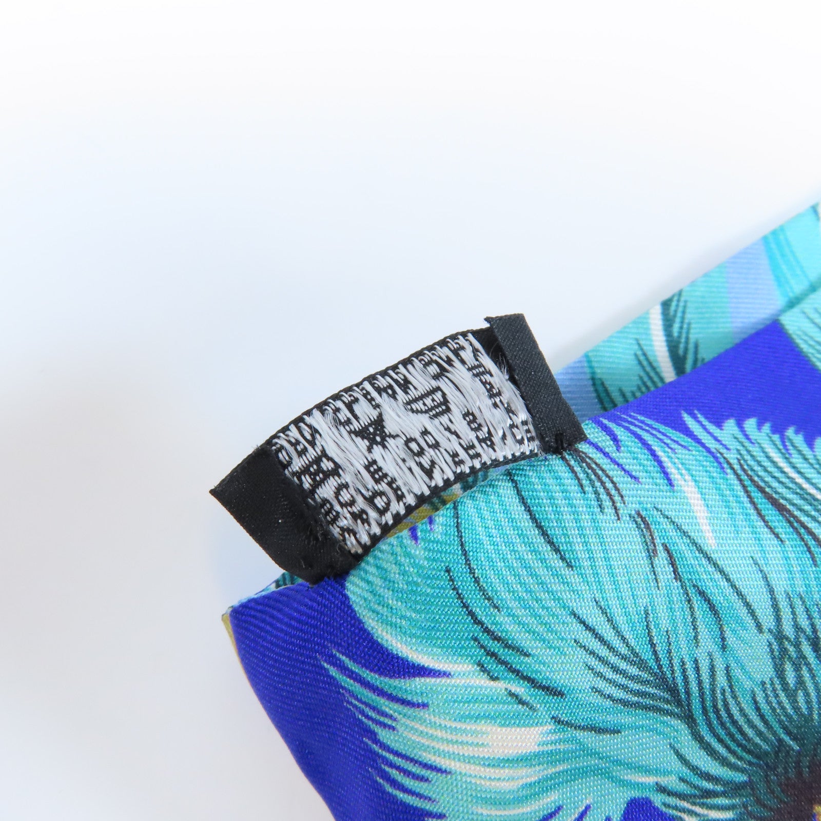 HERMES 絲質Maxi Twilly Scarf絲巾藍色