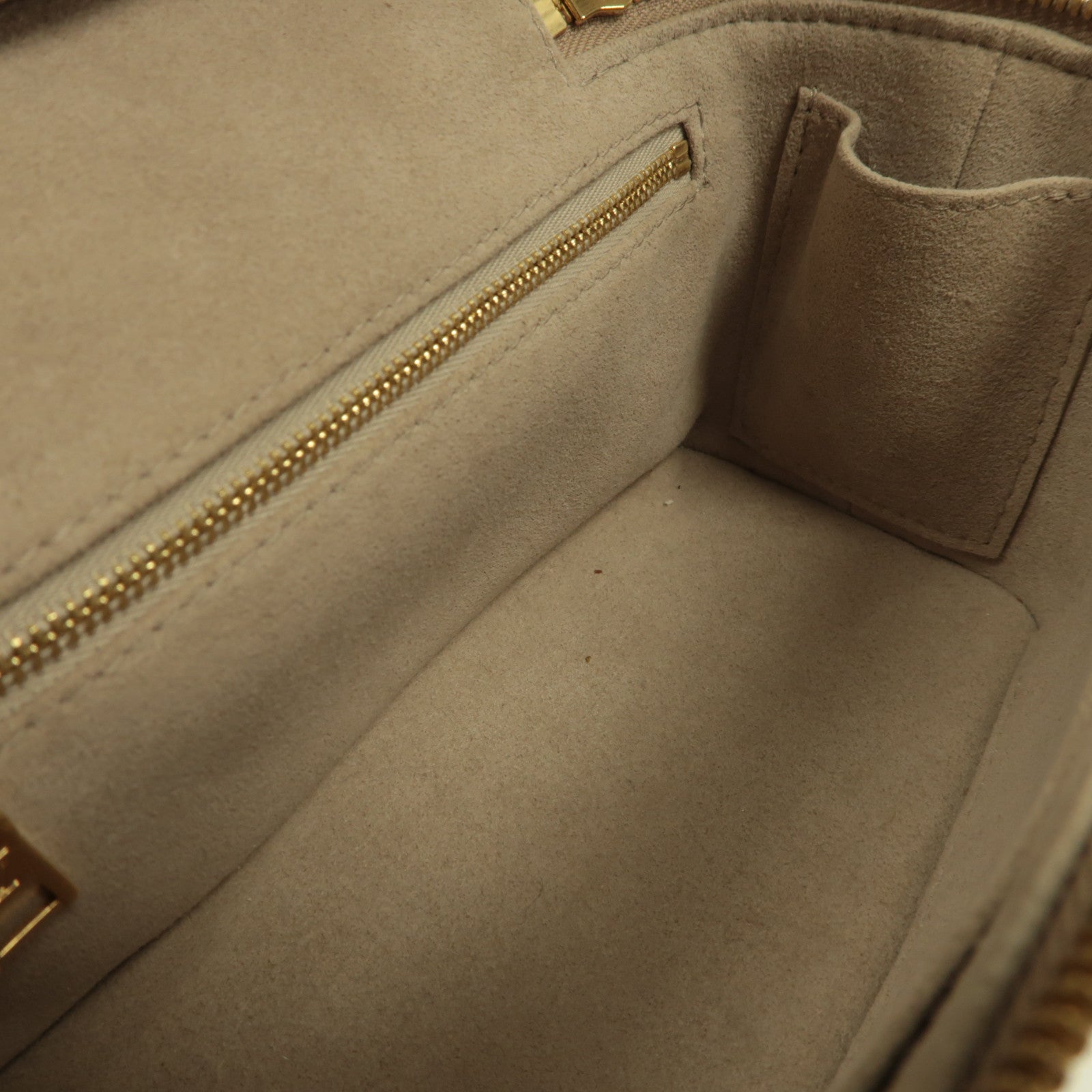 LOUIS VUITTON Monogram Empreinte Vanity PM金扣手挽肩背兩用袋灰色