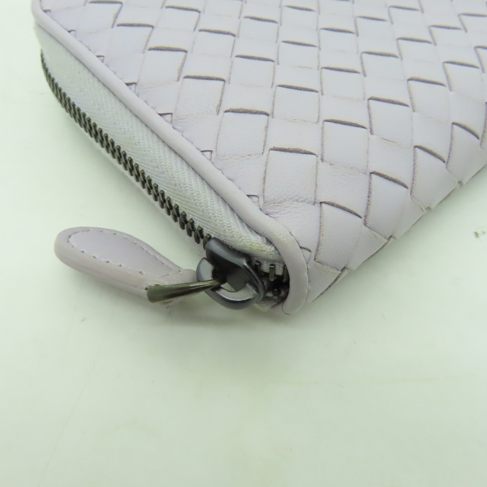 BOTTEGA VENETA 羊皮皮革Long Wallet長錢包淺紫色
