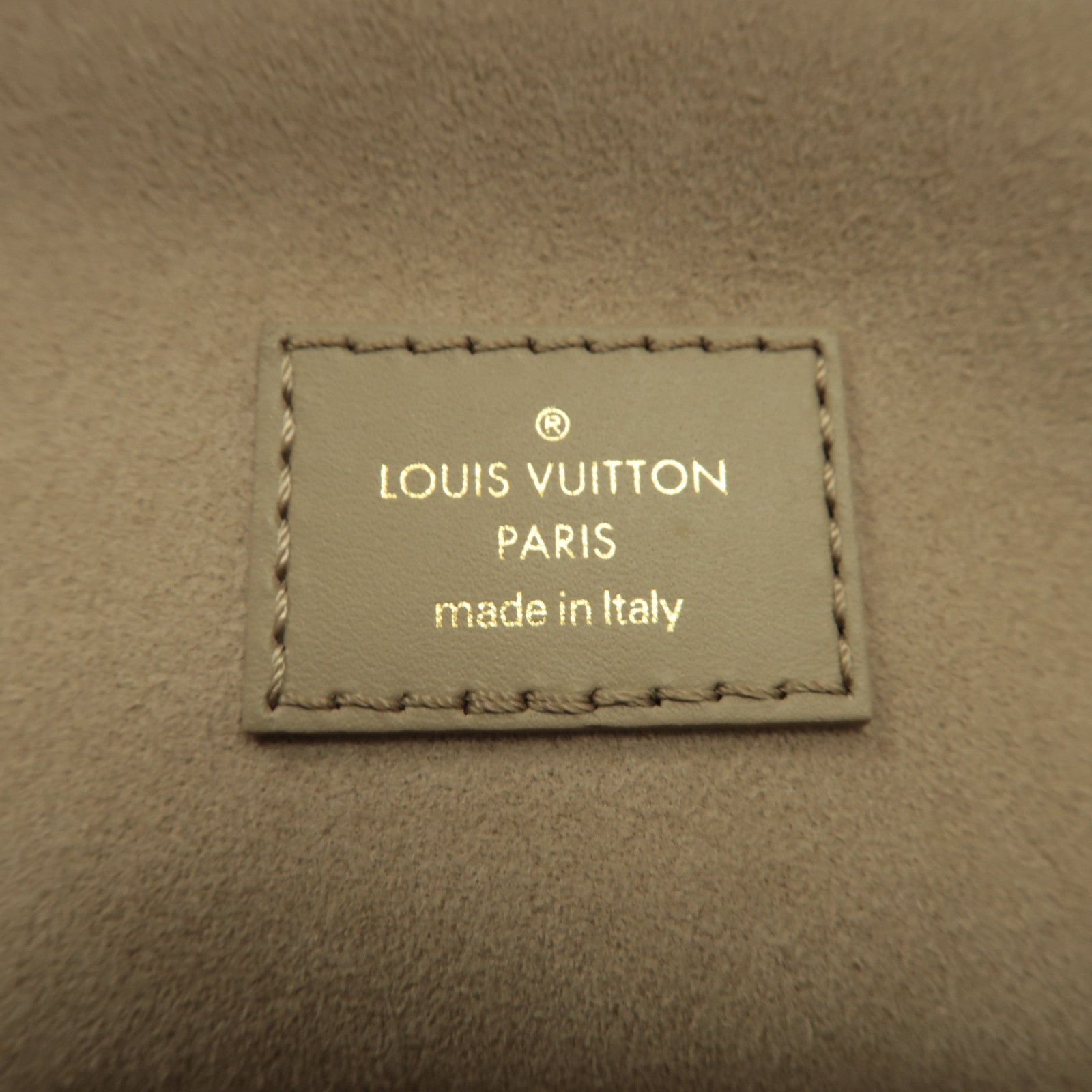 LOUIS VUITTON Monogram Empreinte Vanity PM金扣手挽肩背兩用袋灰色