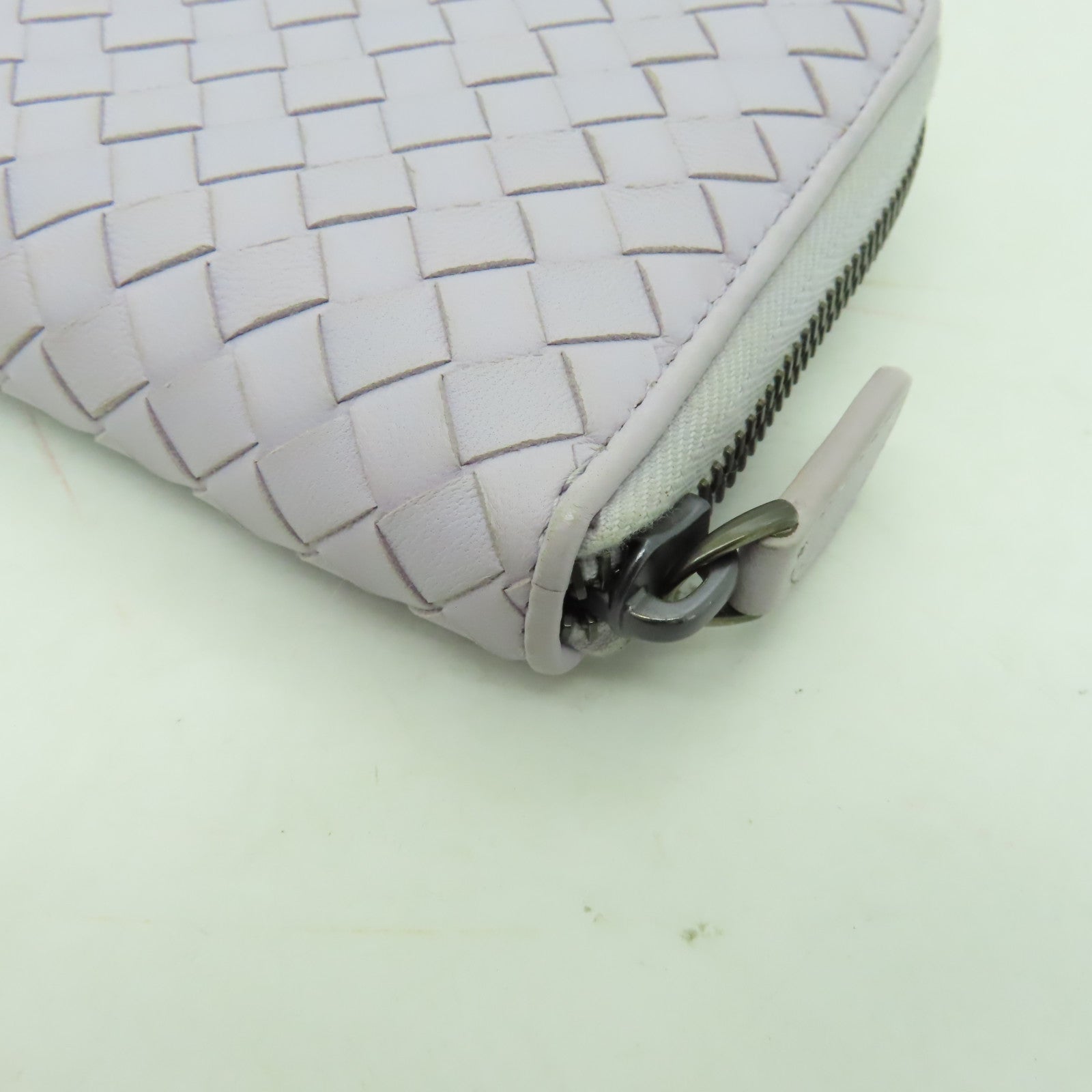 BOTTEGA VENETA 羊皮皮革Long Wallet長錢包淺紫色