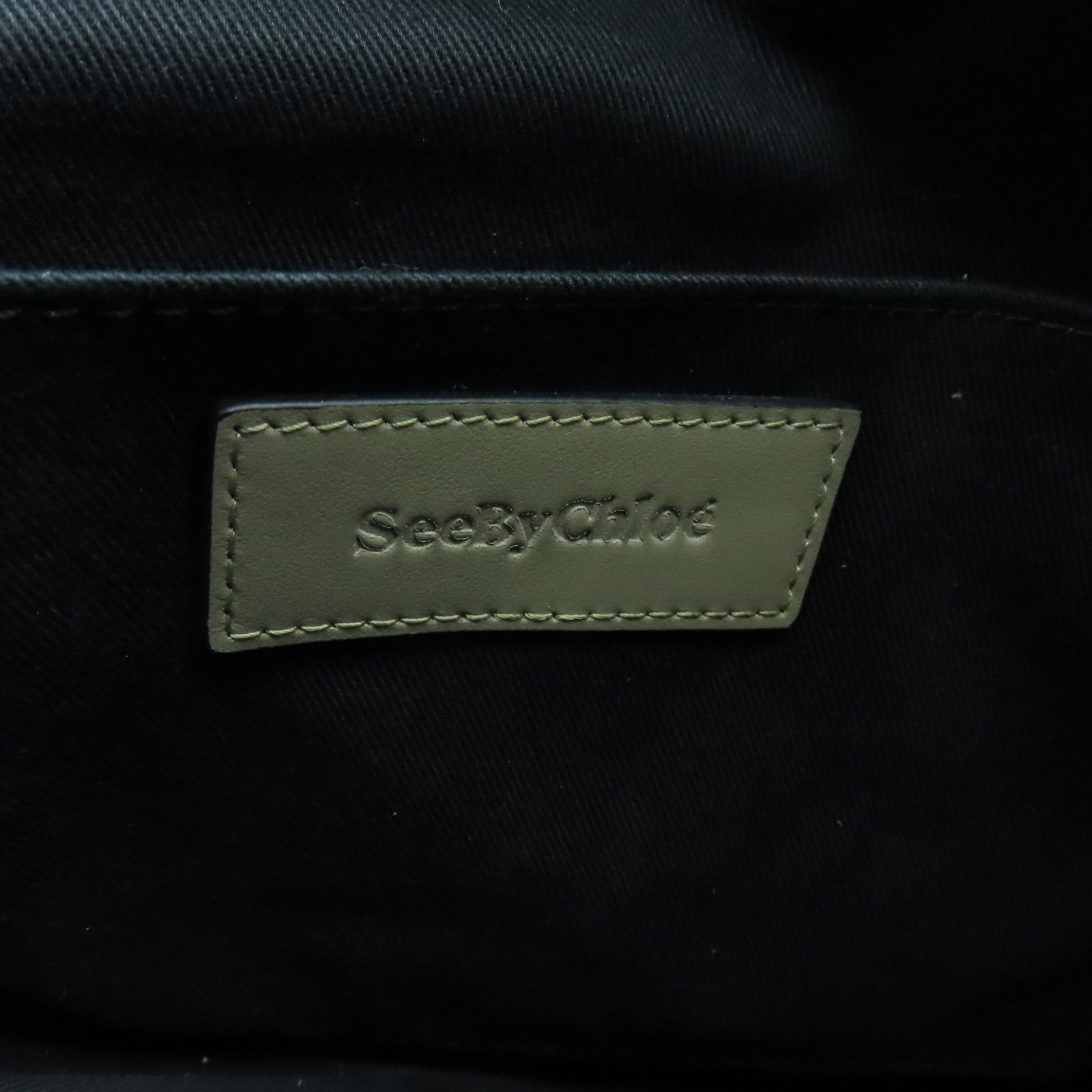 SEE BY CHLOE 【激減優惠】牛皮皮革/麂皮皮革２Way Shoulder金扣手挽肩背兩用袋灰色
