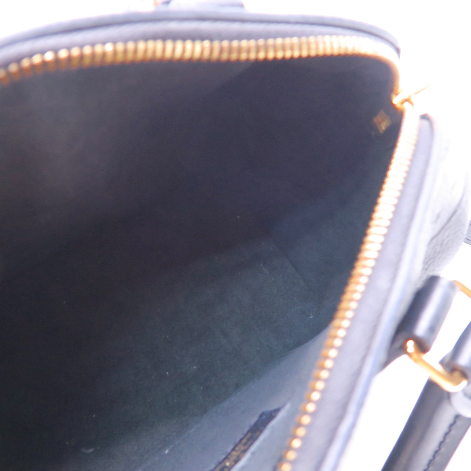 LOUIS VUITTON Monogram Empreinte Speedy Bandouliere 20金扣手挽肩背兩用袋黑色