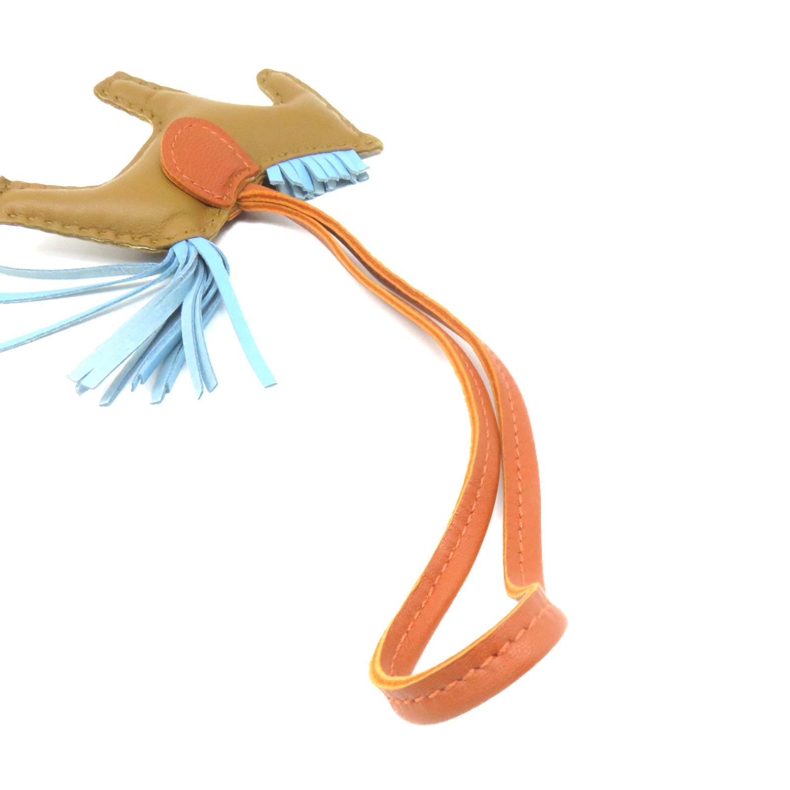 HERMES Swift皮革Rodeo S Charm掛飾啡色
