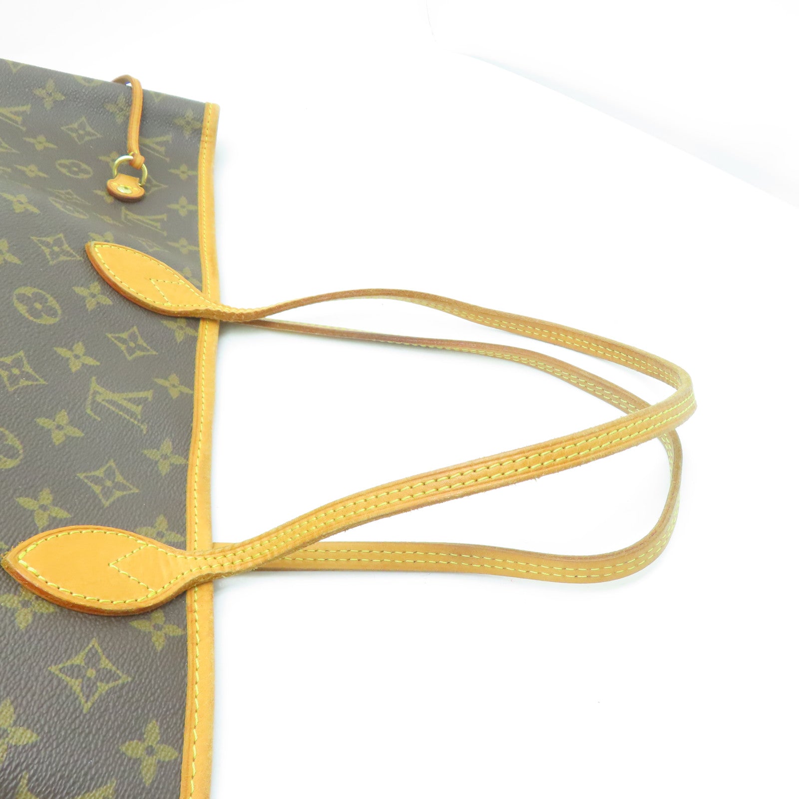 LOUIS VUITTON Monogram Neverfull GM金扣手挽肩背兩用袋啡色