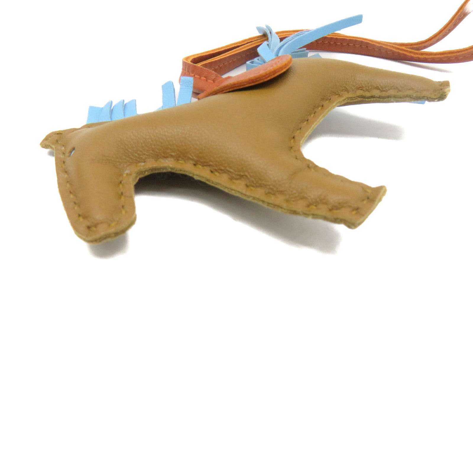 HERMES Swift皮革Rodeo S Charm掛飾啡色