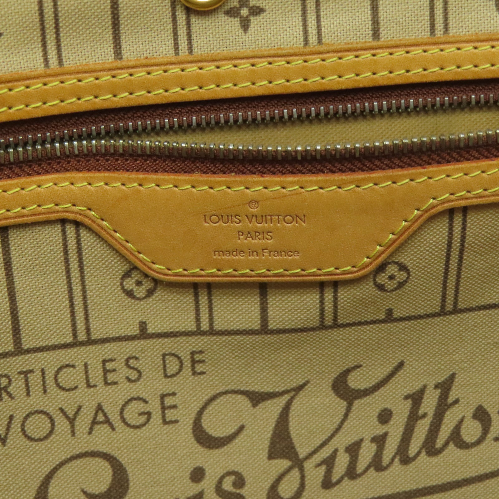 LOUIS VUITTON Monogram Neverfull GM金扣手挽肩背兩用袋啡色