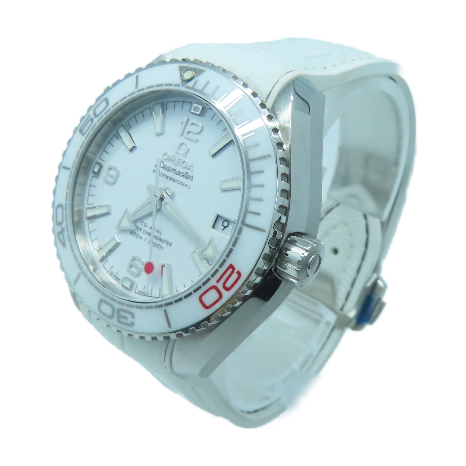 OMEGA 不鏽鋼Plant Ocean Tokyo 2020銀扣手錶白色