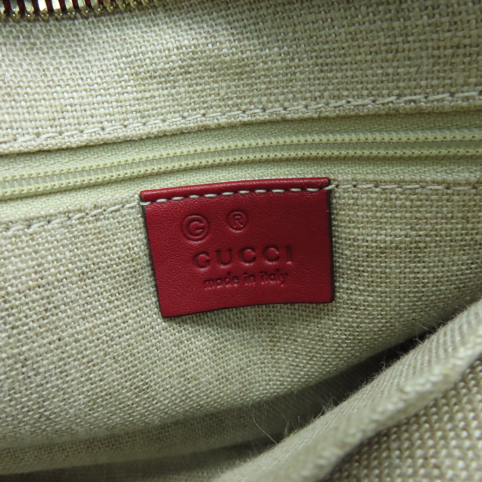 GUCCI 牛皮皮革2way Shoulder Bag金扣手挽肩背两用袋红色