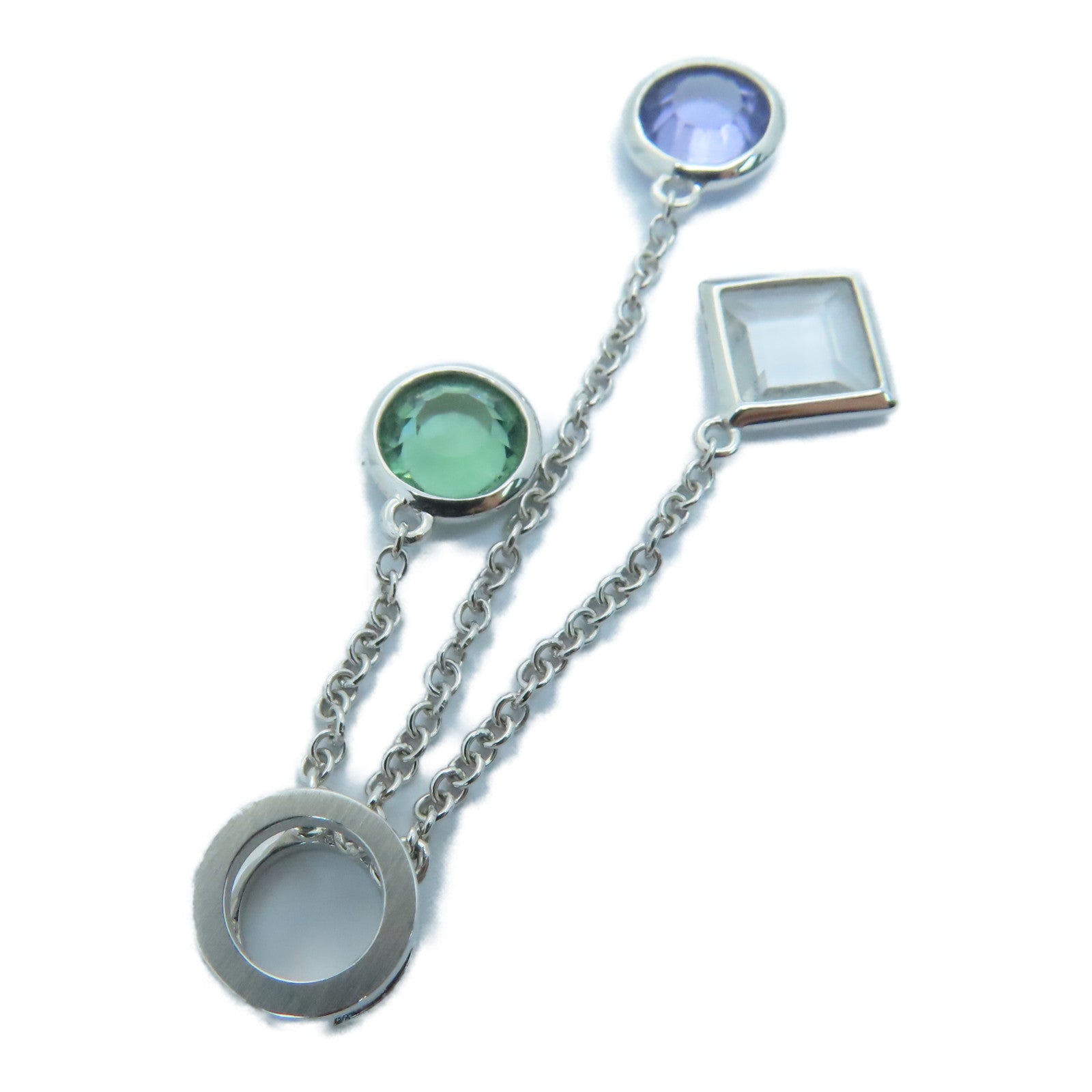 JEWELRY 【激減優惠】18K白金Pendant吊墜紫色/綠色