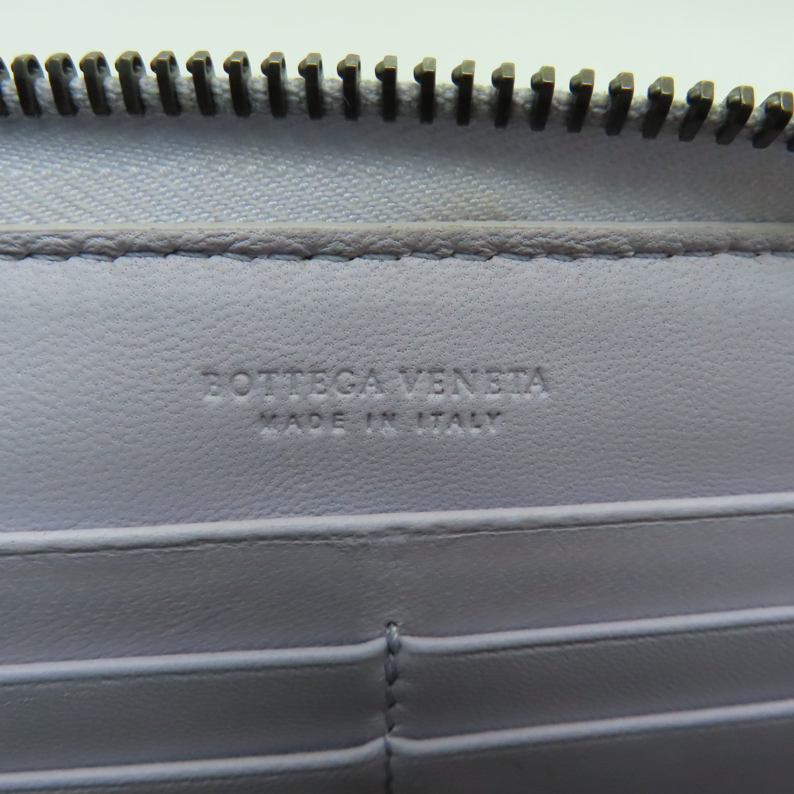 BOTTEGA VENETA 羊皮皮革Long Wallet長錢包淺紫色