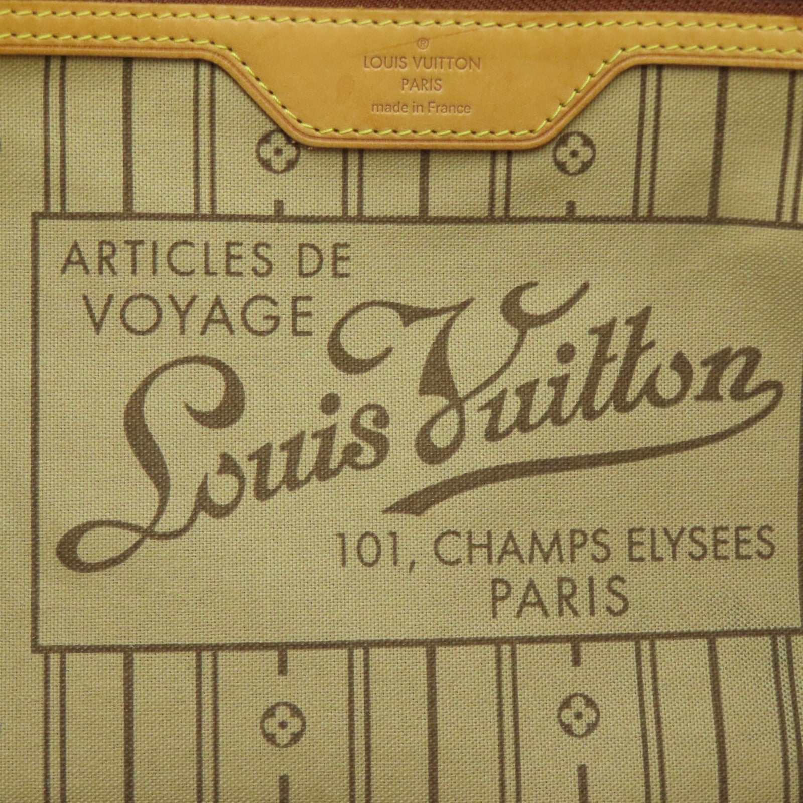 LOUIS VUITTON Monogram Neverfull GM金扣手挽肩背兩用袋啡色
