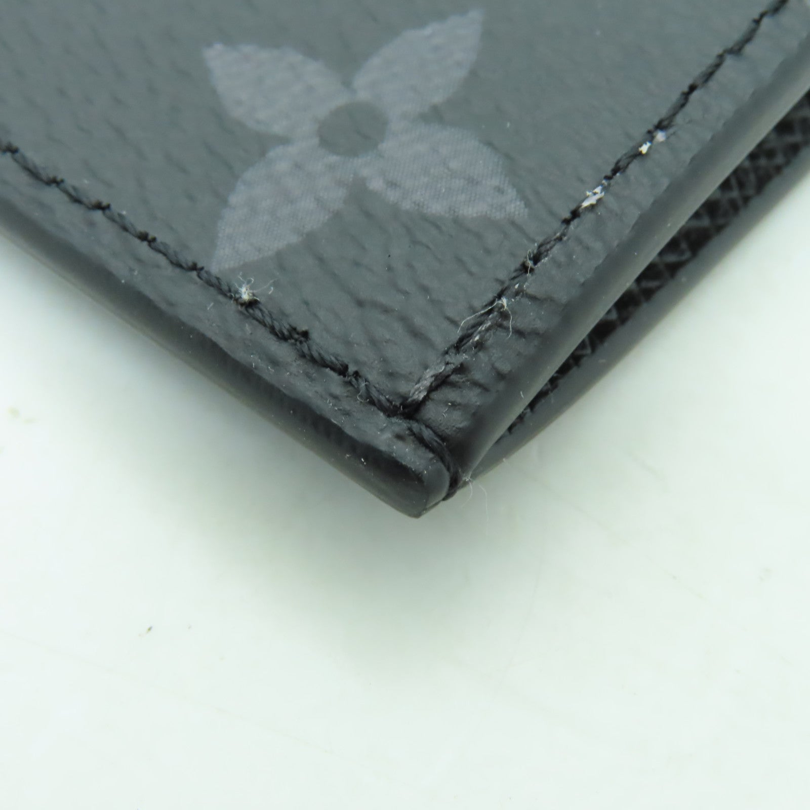LOUIS VUITTON Monogram Eclipse Coin Case銀扣零錢包黒色
