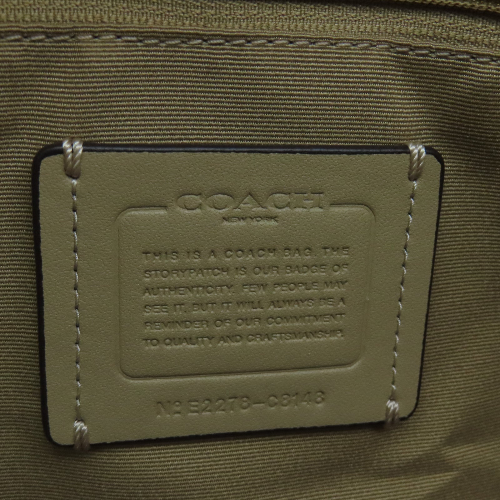 COACH Coated Canvas Cammie Chain Tote Gold Buckle Handle Bag Beige/White