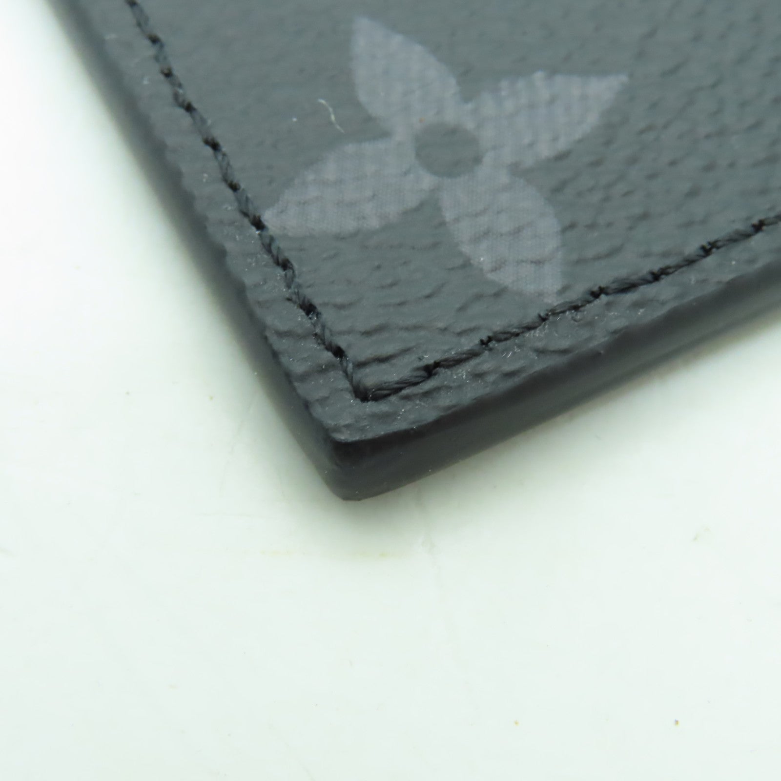 LOUIS VUITTON Monogram Eclipse Coin Case銀扣零錢包黒色