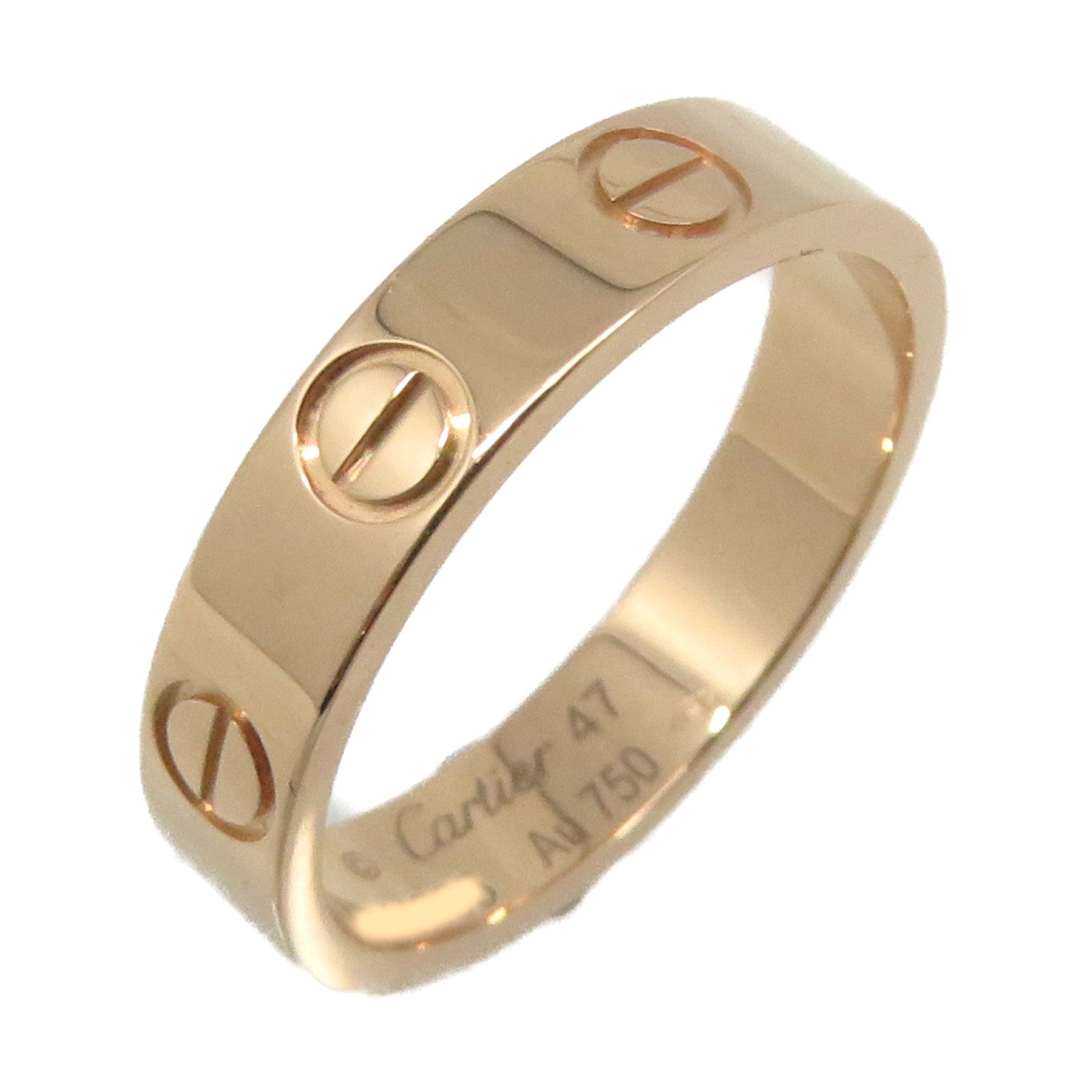 CARTIER 18K玫瑰金Love Ring戒指#47