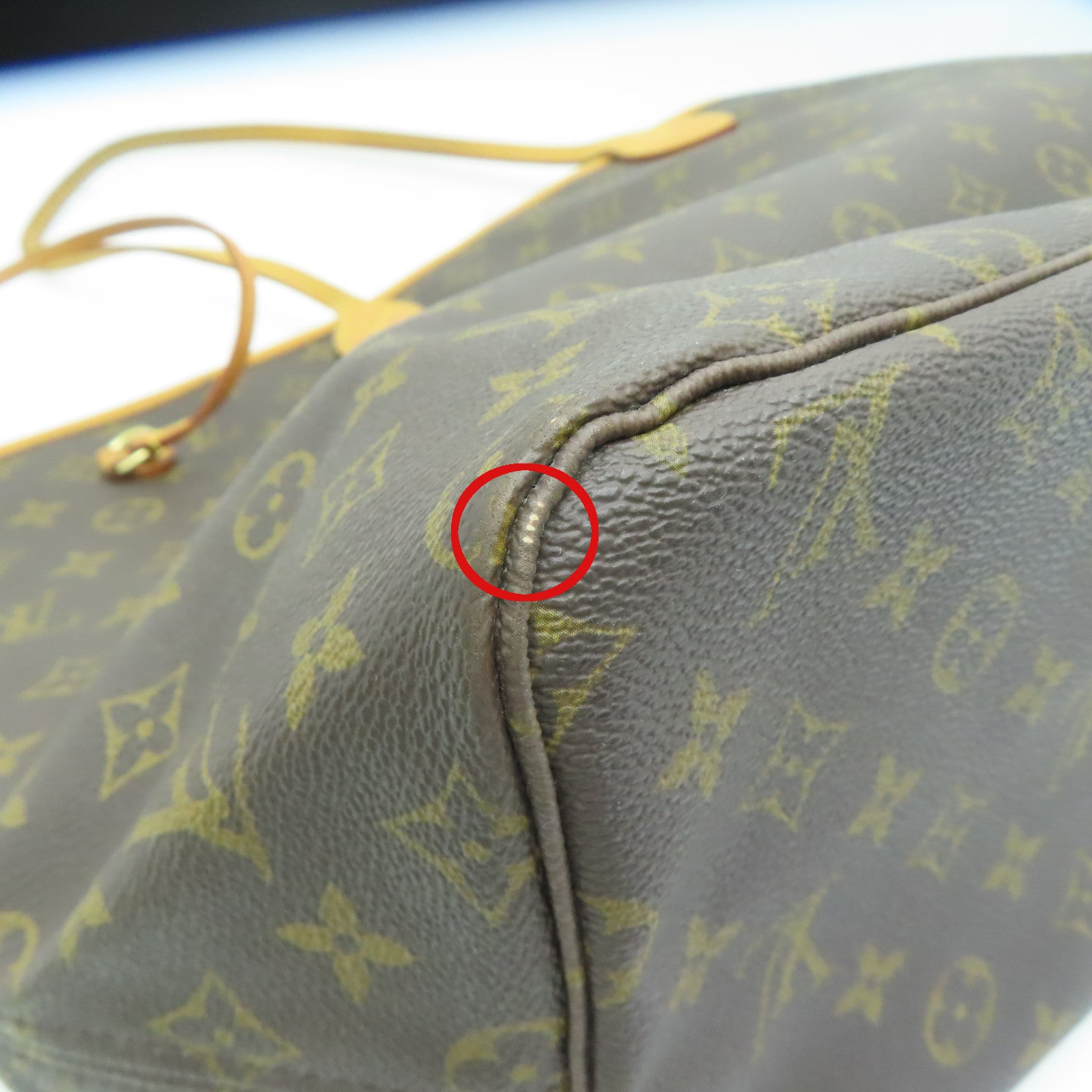 LOUIS VUITTON Monogram Neverfull GM金扣手挽肩背兩用袋啡色
