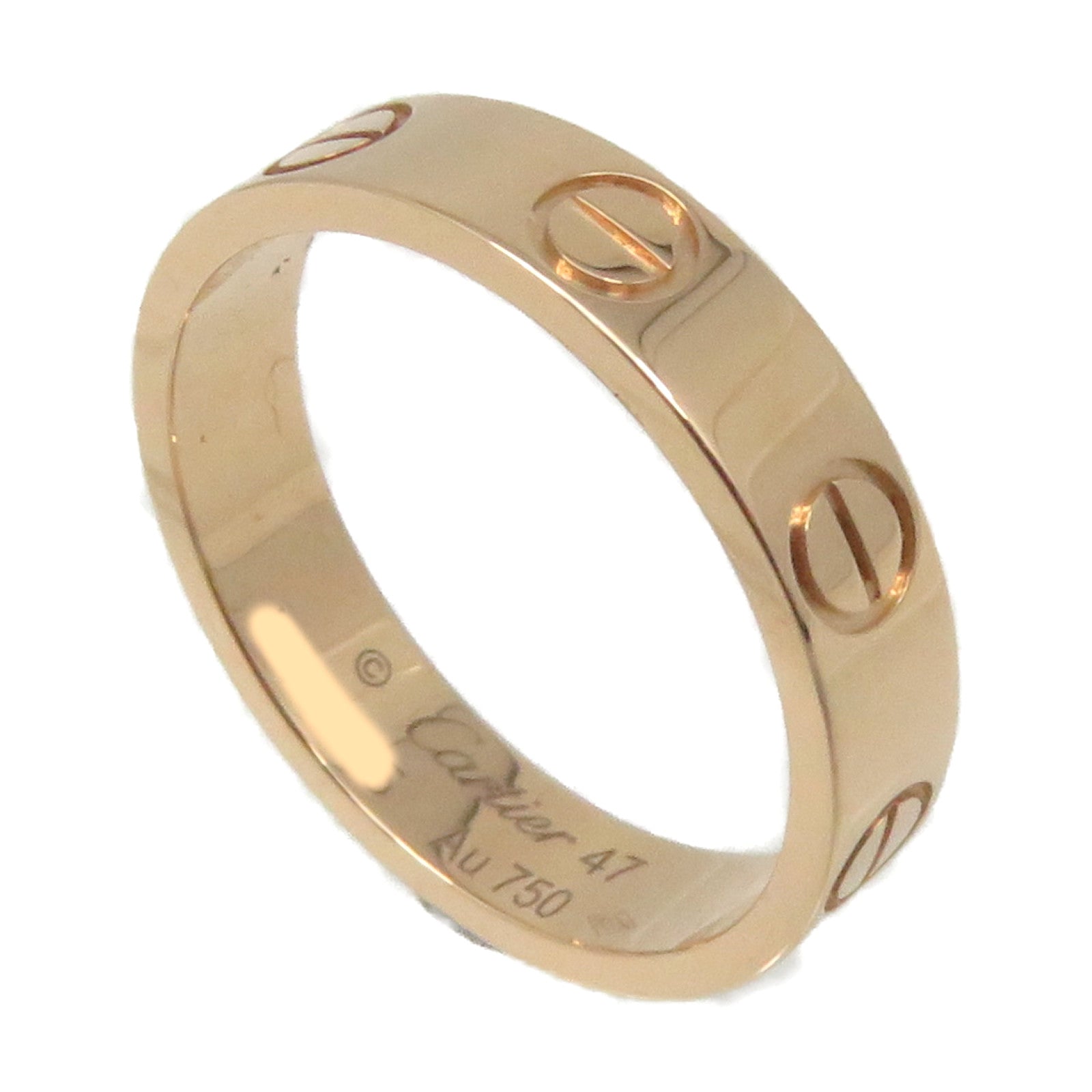 CARTIER 18K玫瑰金Love Ring戒指#47