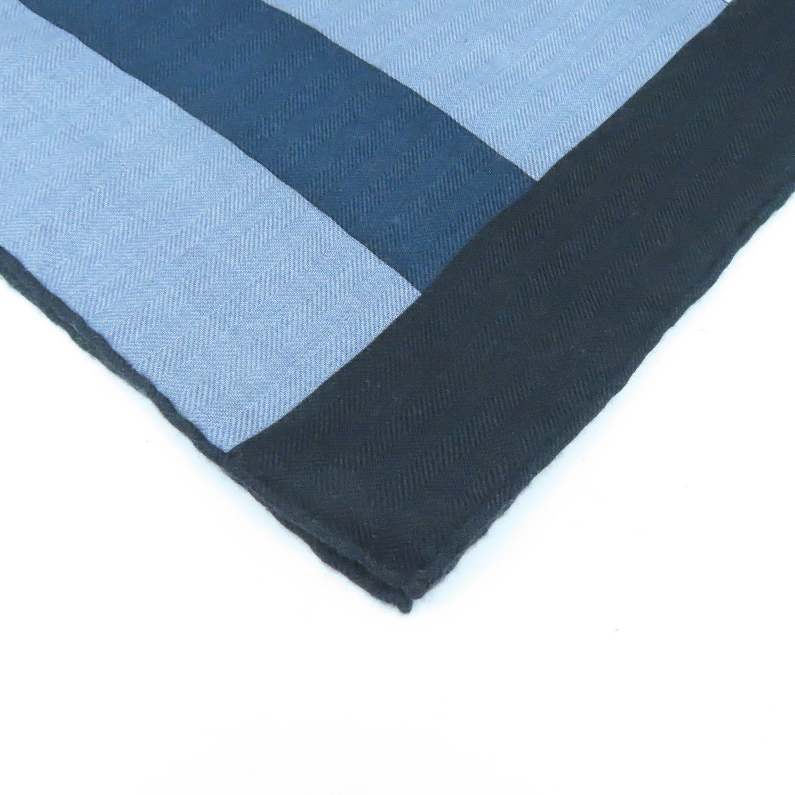HERMES Cashmere/丝质Scarf丝巾灰色/黑色