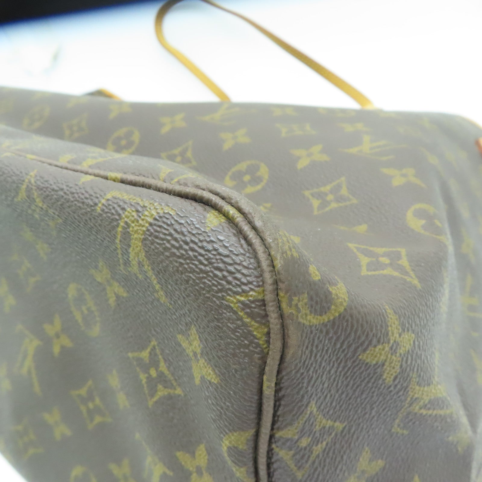 LOUIS VUITTON Monogram Neverfull GM金扣手挽肩背兩用袋啡色