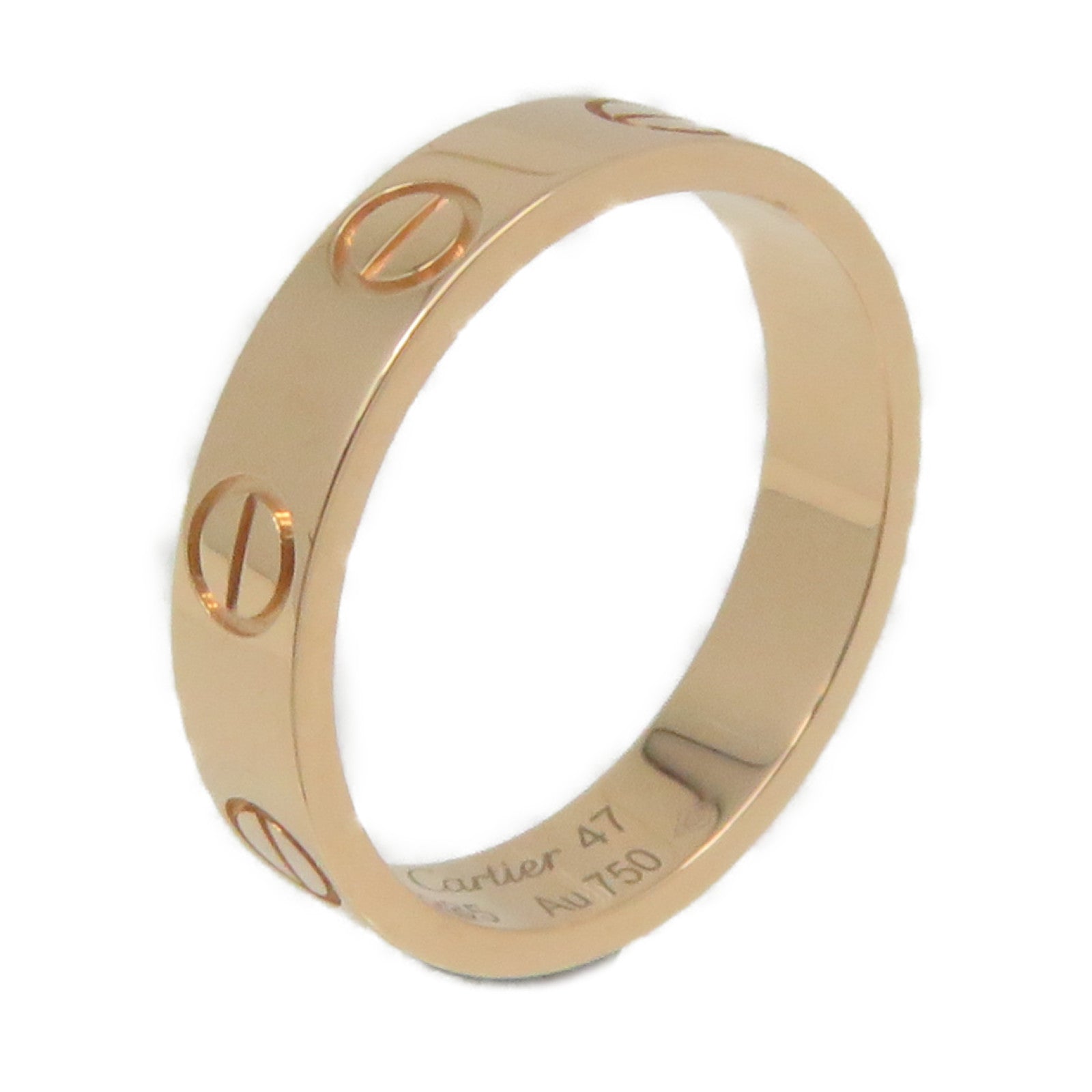 CARTIER 18K玫瑰金Love Ring戒指#47