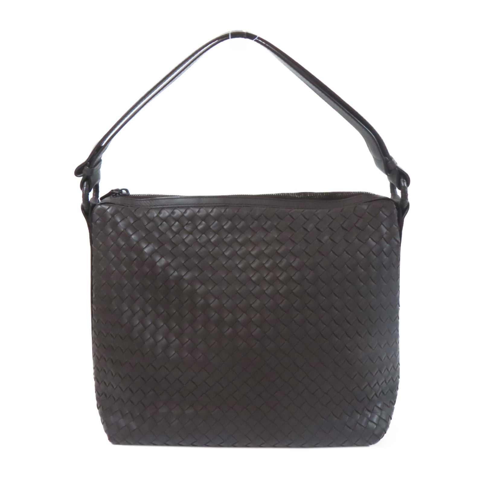 BOTTEGA VENETA 牛皮皮革Shoulder Bag肩背袋啡色