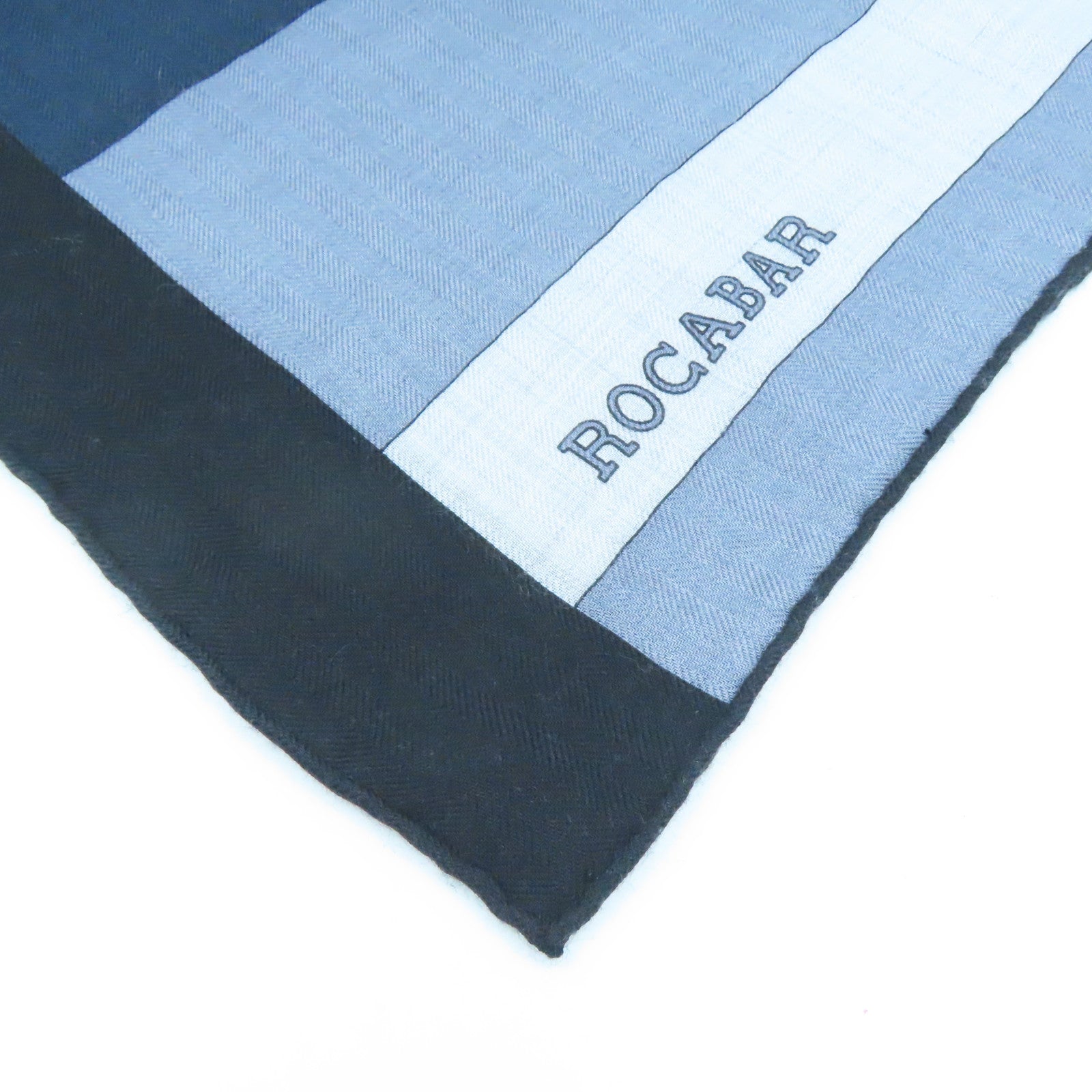 HERMES Cashmere/丝质Scarf丝巾灰色/黑色