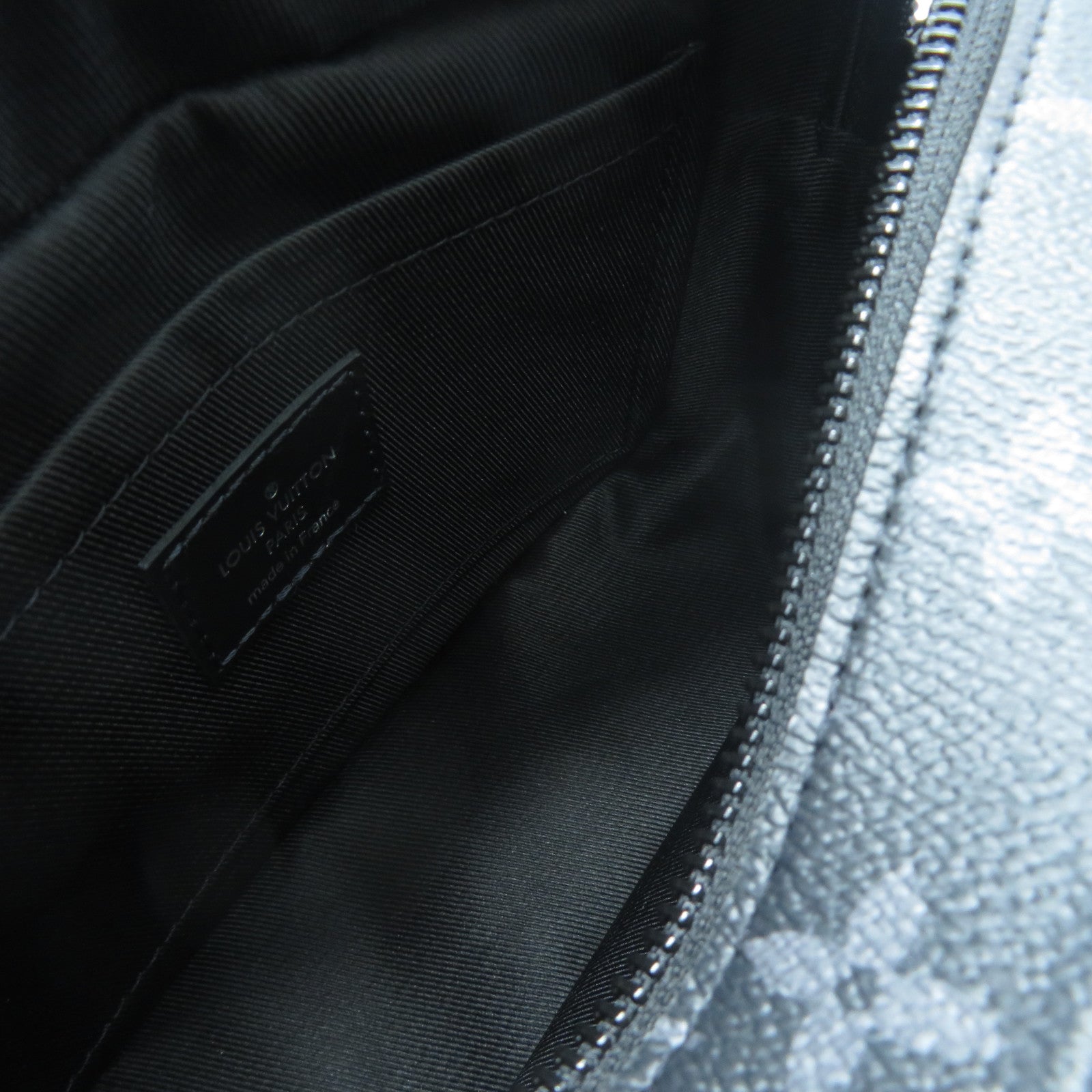 LOUIS VUITTON Monogram Eclipse Mini Soft Trunk銀扣肩背袋黑色