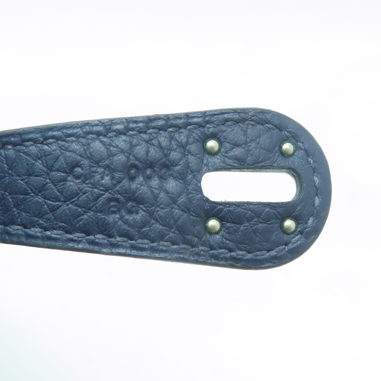 HERMES Clemence皮革Lindy 26銀扣手挽肩背兩用袋午夜藍色