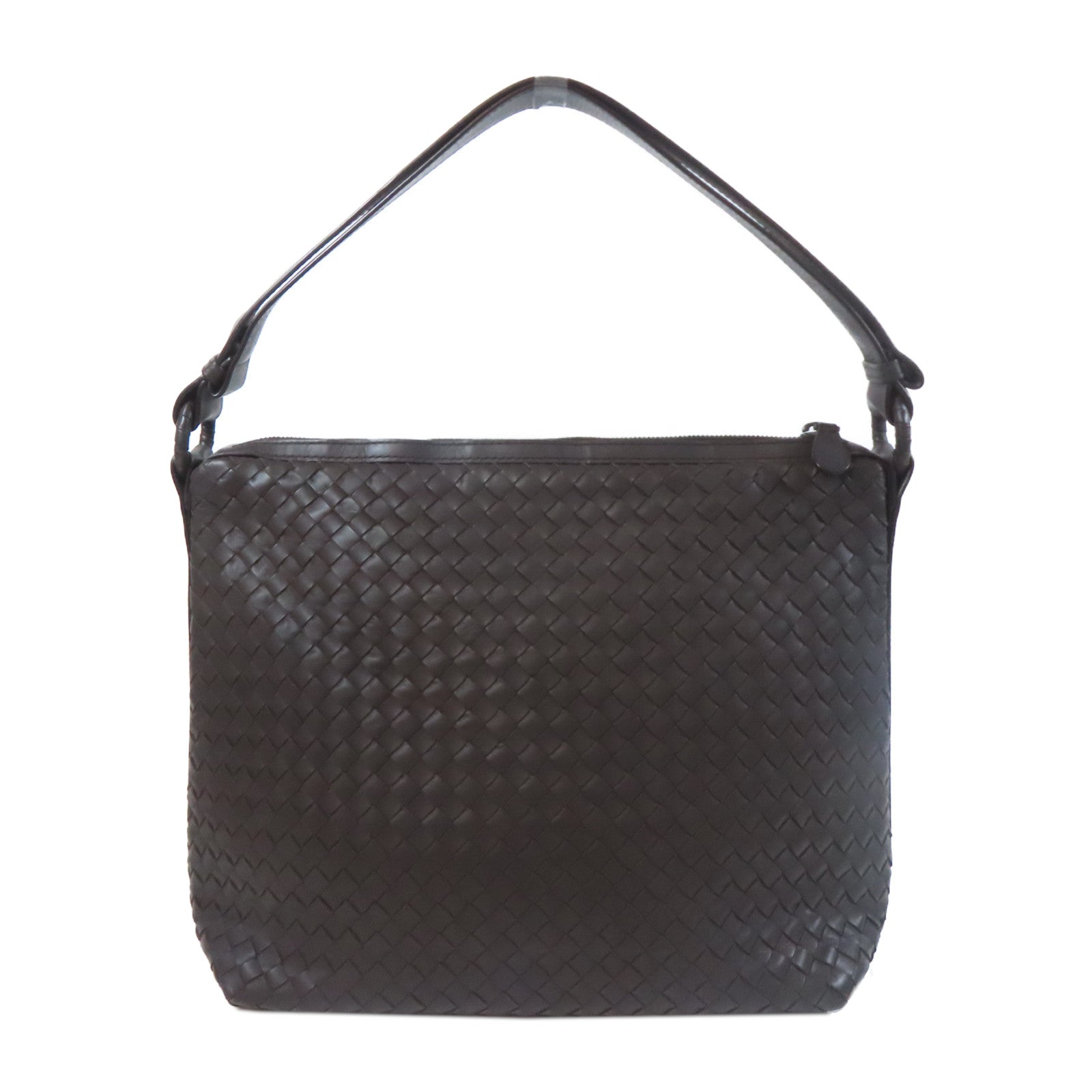 BOTTEGA VENETA 牛皮皮革Shoulder Bag肩背袋啡色