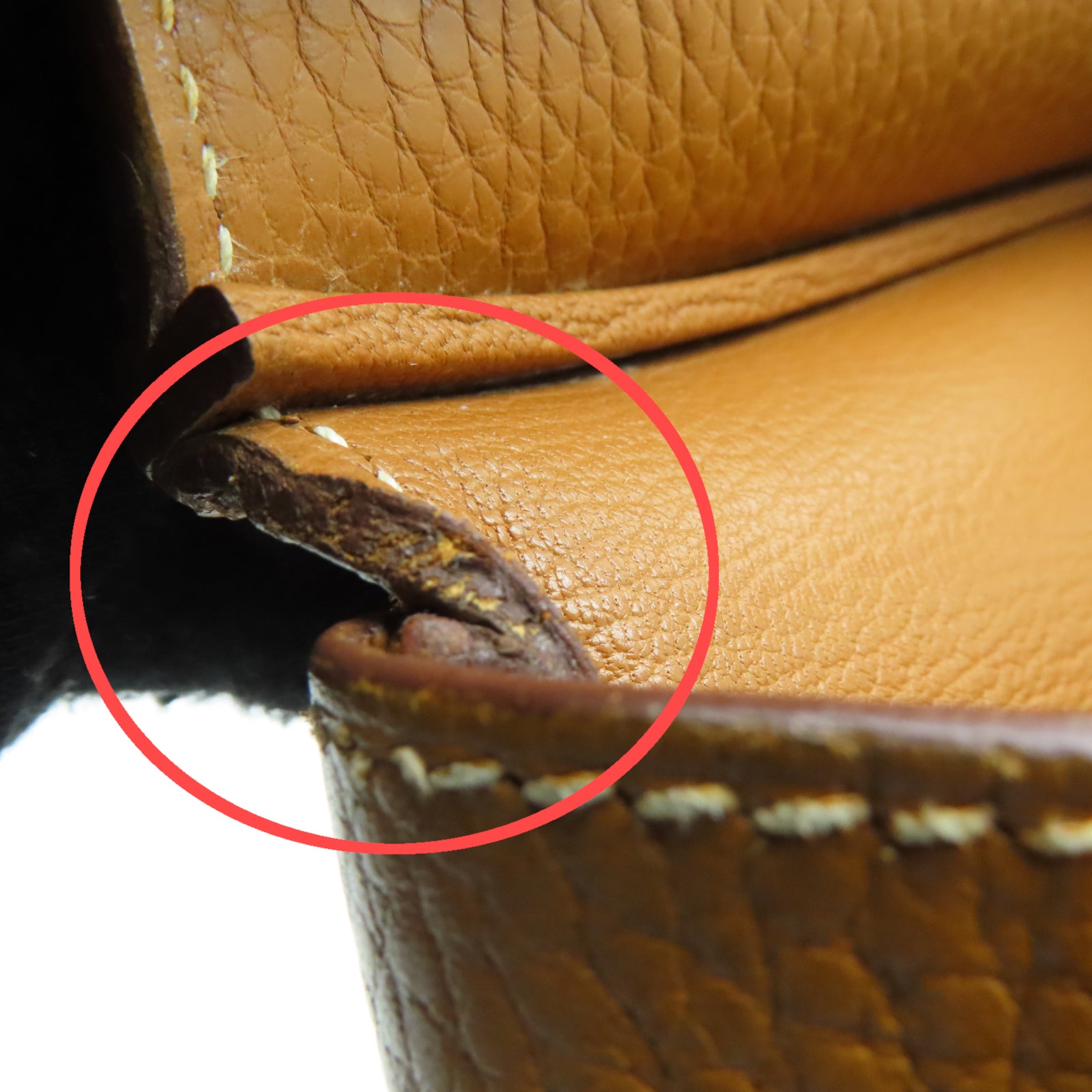 HERMES 【激减优惠】Clemence皮革Birkin 35银扣手挽袋啡色