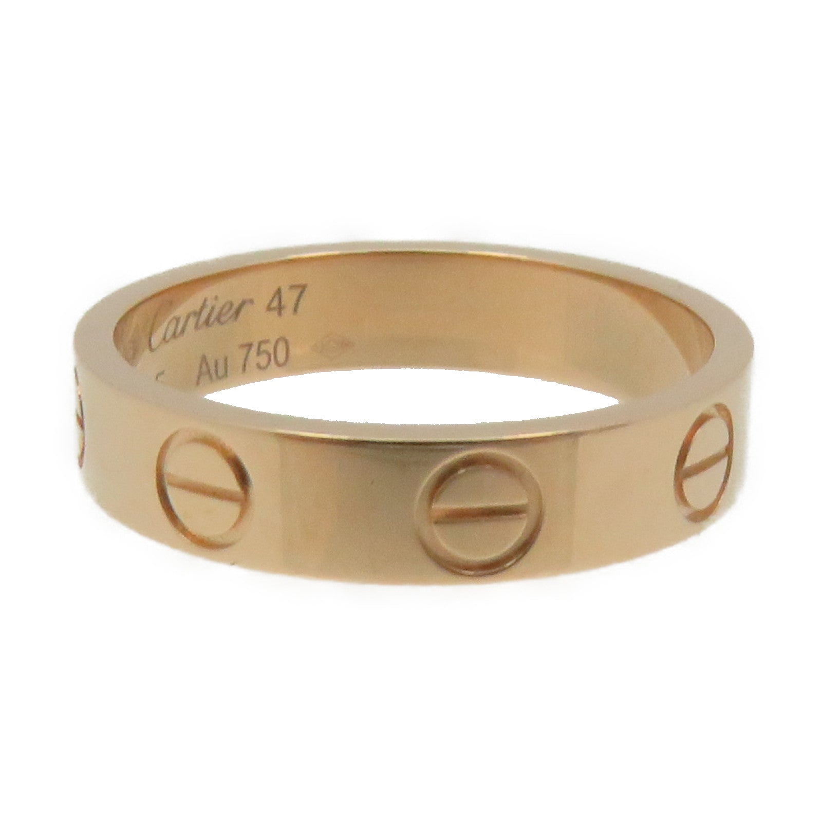 CARTIER 18K玫瑰金Love Ring戒指#47