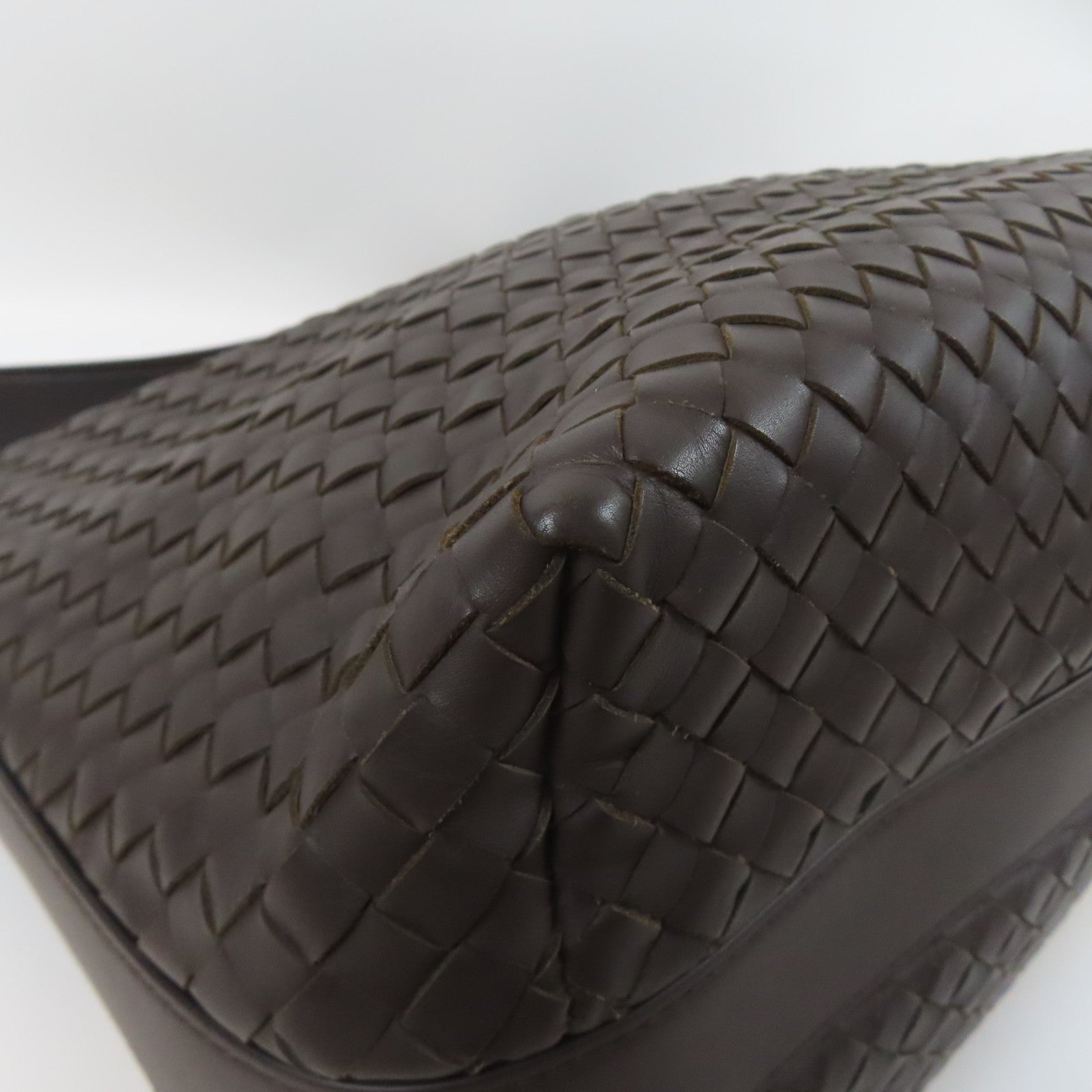 BOTTEGA VENETA 牛皮皮革Shoulder Bag肩背袋啡色