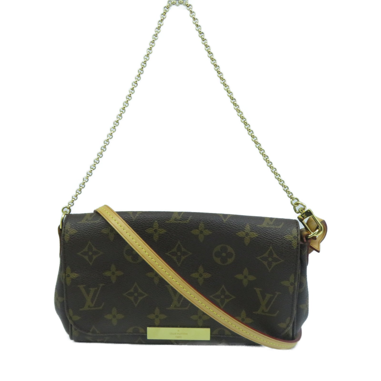 LOUIS VUITTON Monogram Favorite MM金扣手挽肩背兩用袋啡色