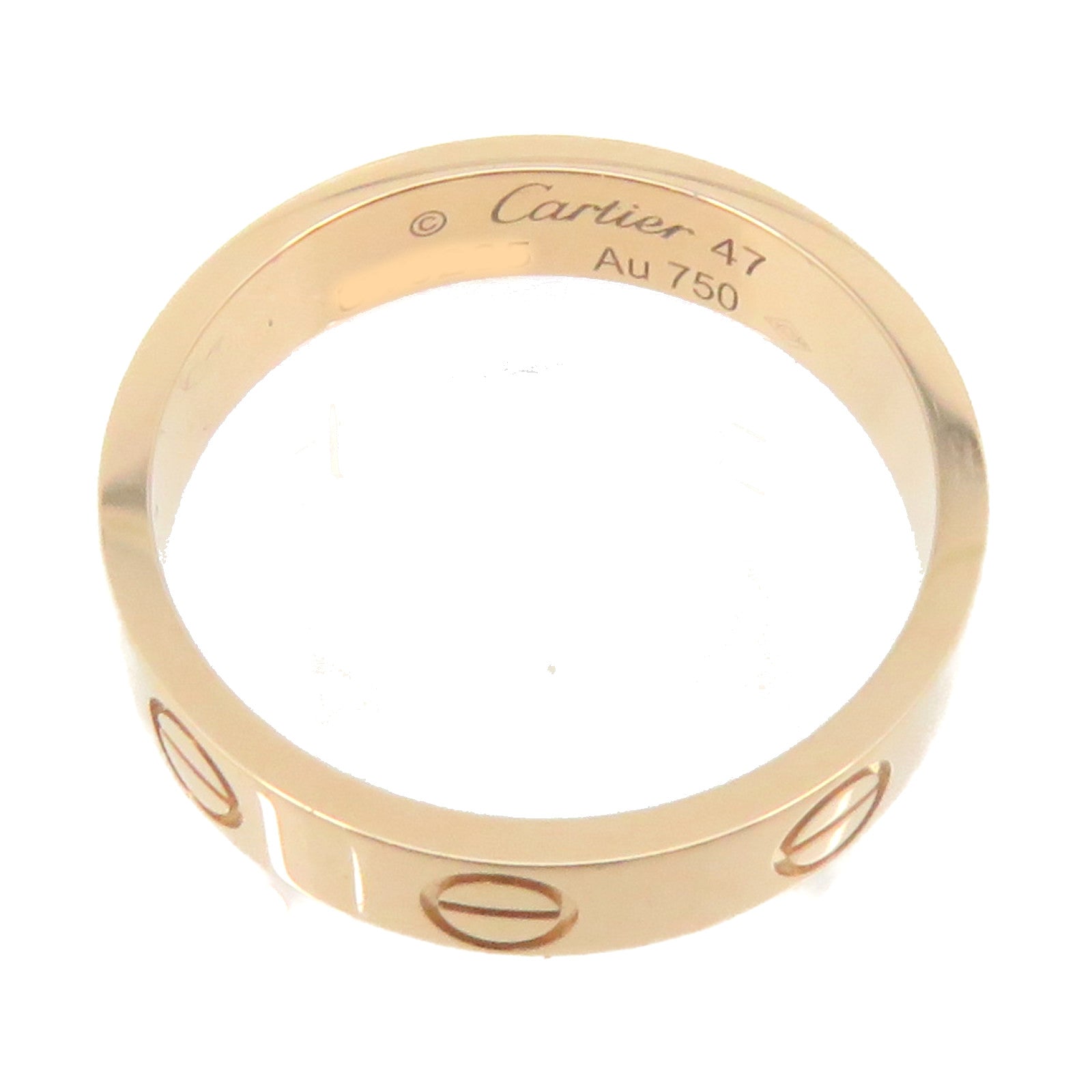 CARTIER 18K玫瑰金Love Ring戒指#47