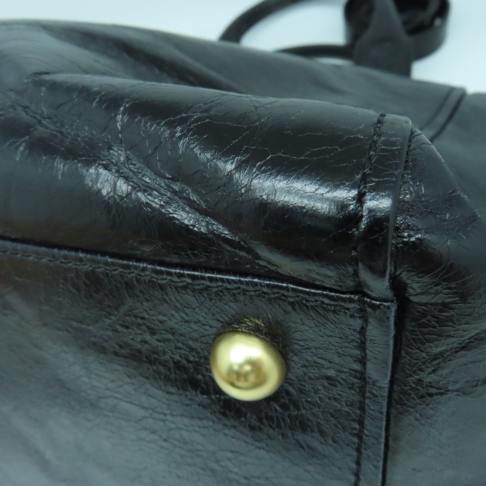 SEE BY CHLOE 【激減優惠】牛皮皮革２Way Shoulder金扣手挽肩背兩用袋黑色