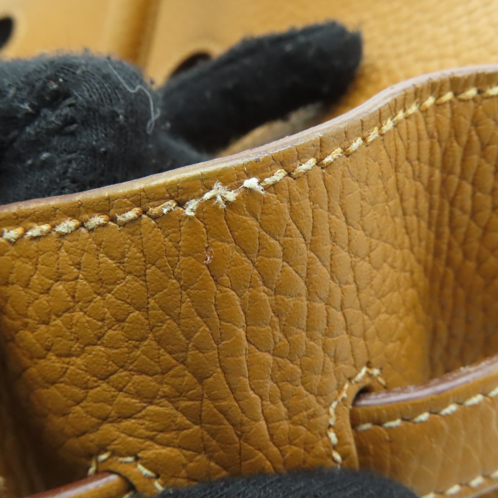 HERMES 【激减优惠】Clemence皮革Birkin 35银扣手挽袋啡色